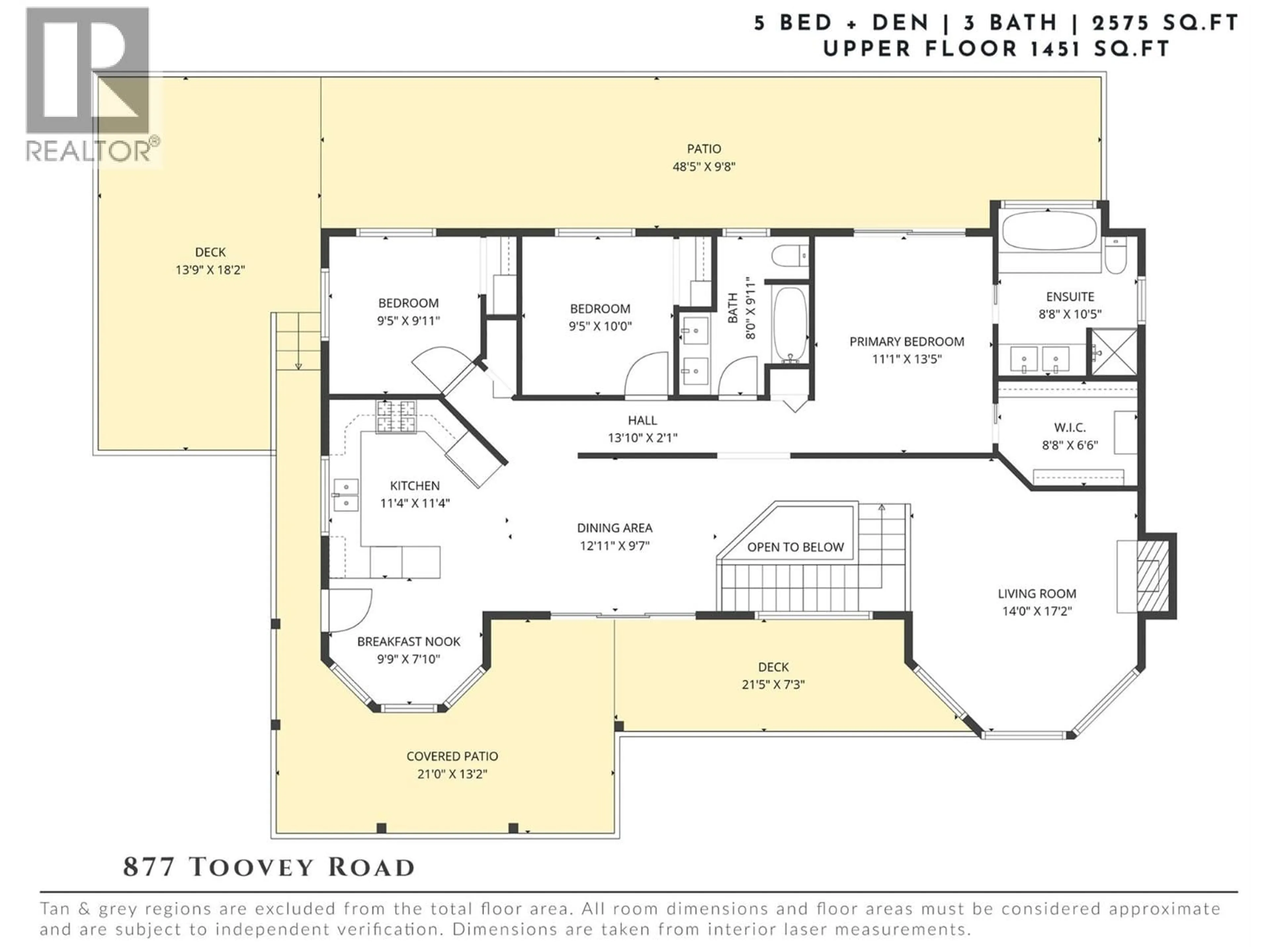 Floor plan for 877 TOOVEY ROAD, Kelowna British Columbia V1X6R2