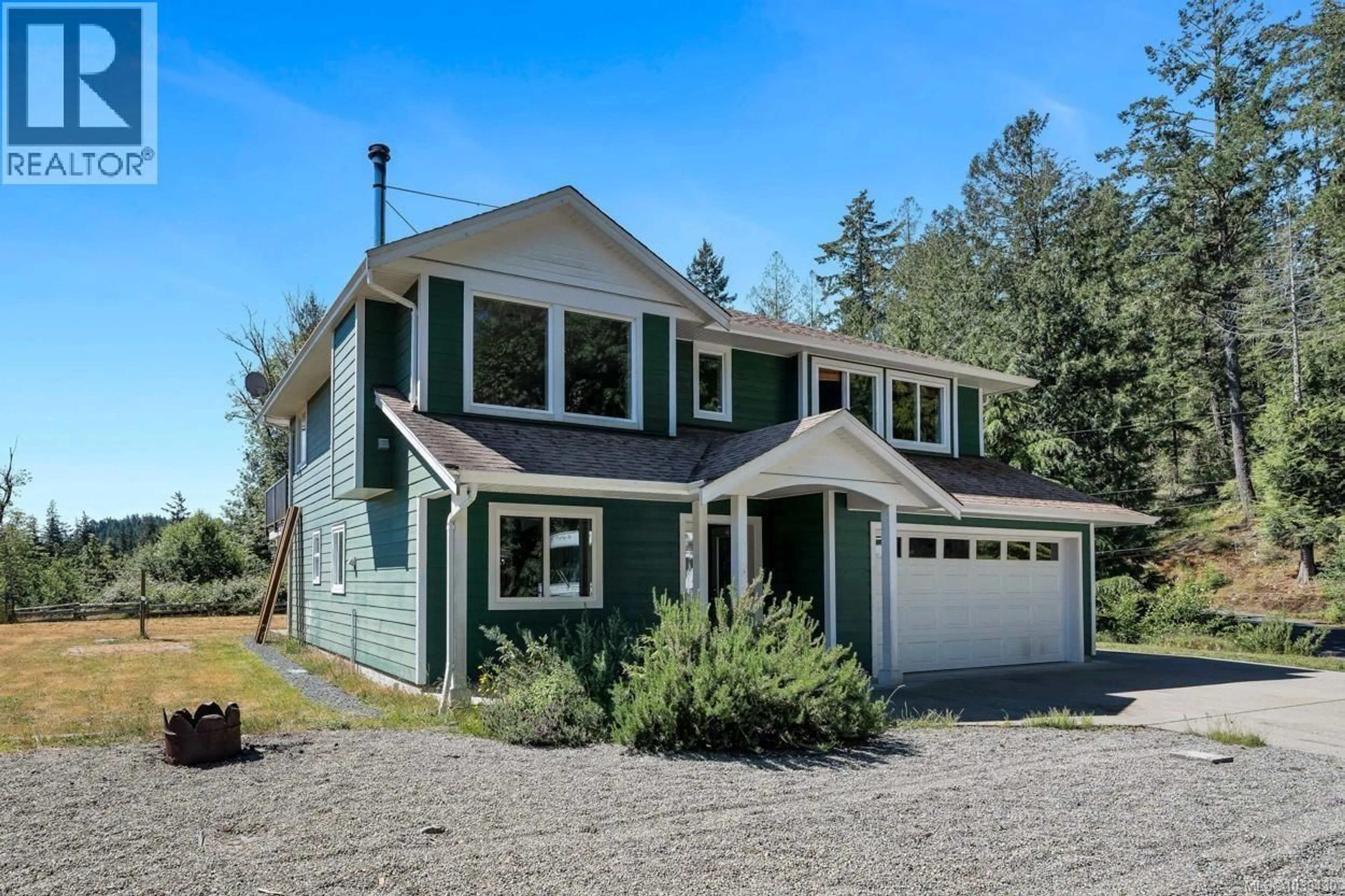 Home with vinyl exterior material, street for 3036 PHILLIPS ROAD, Sooke British Columbia V9Z1K7