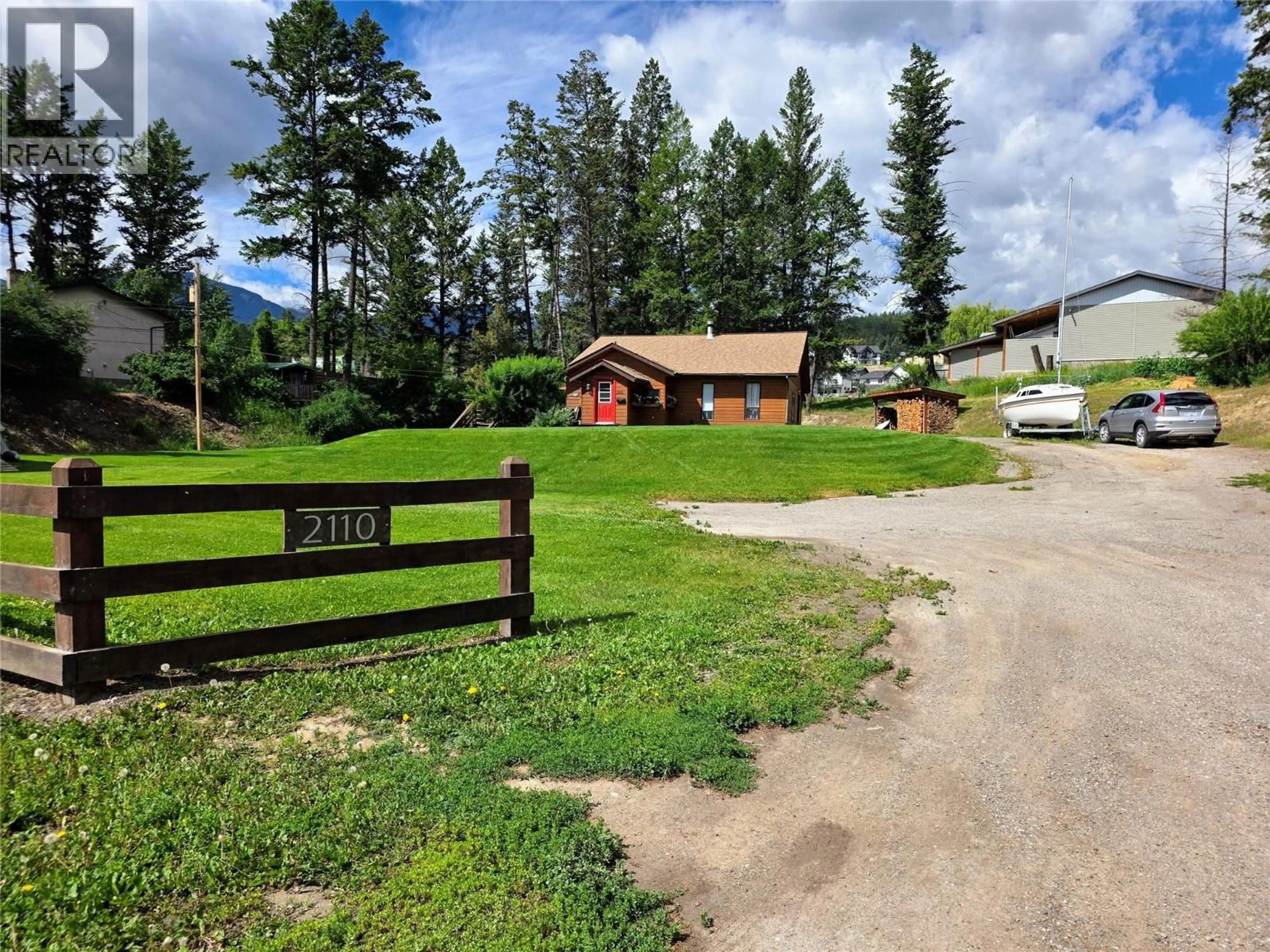 A pic from outside/outdoor area/front of a property/back of a property/a pic from drone, mountain view for 2110 13TH AVENUE, Invermere British Columbia V0A1K4