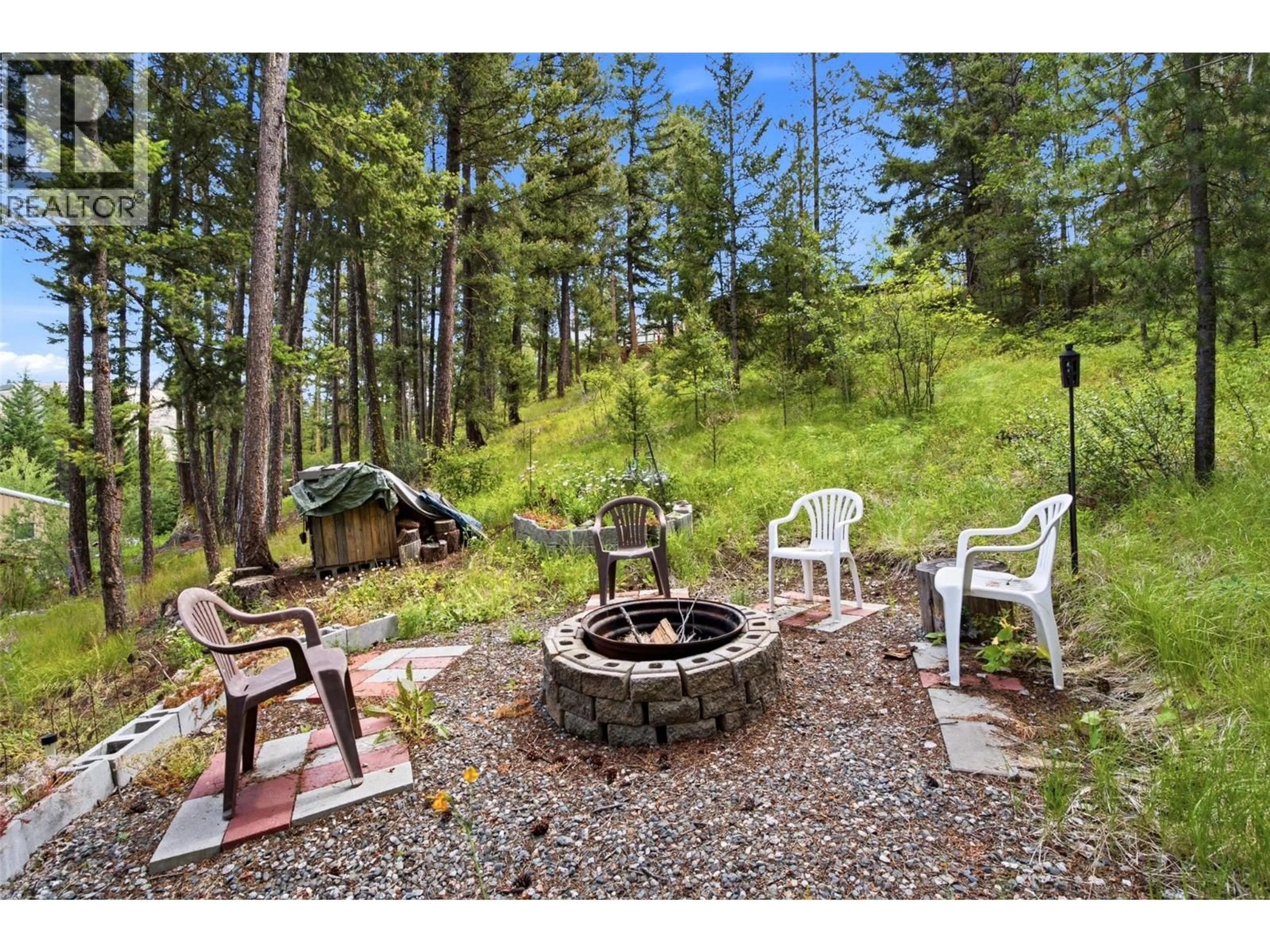 Patio, forest/trees view for 4492 IRON MOUNTAIN ROAD, Merritt British Columbia V1K1B8