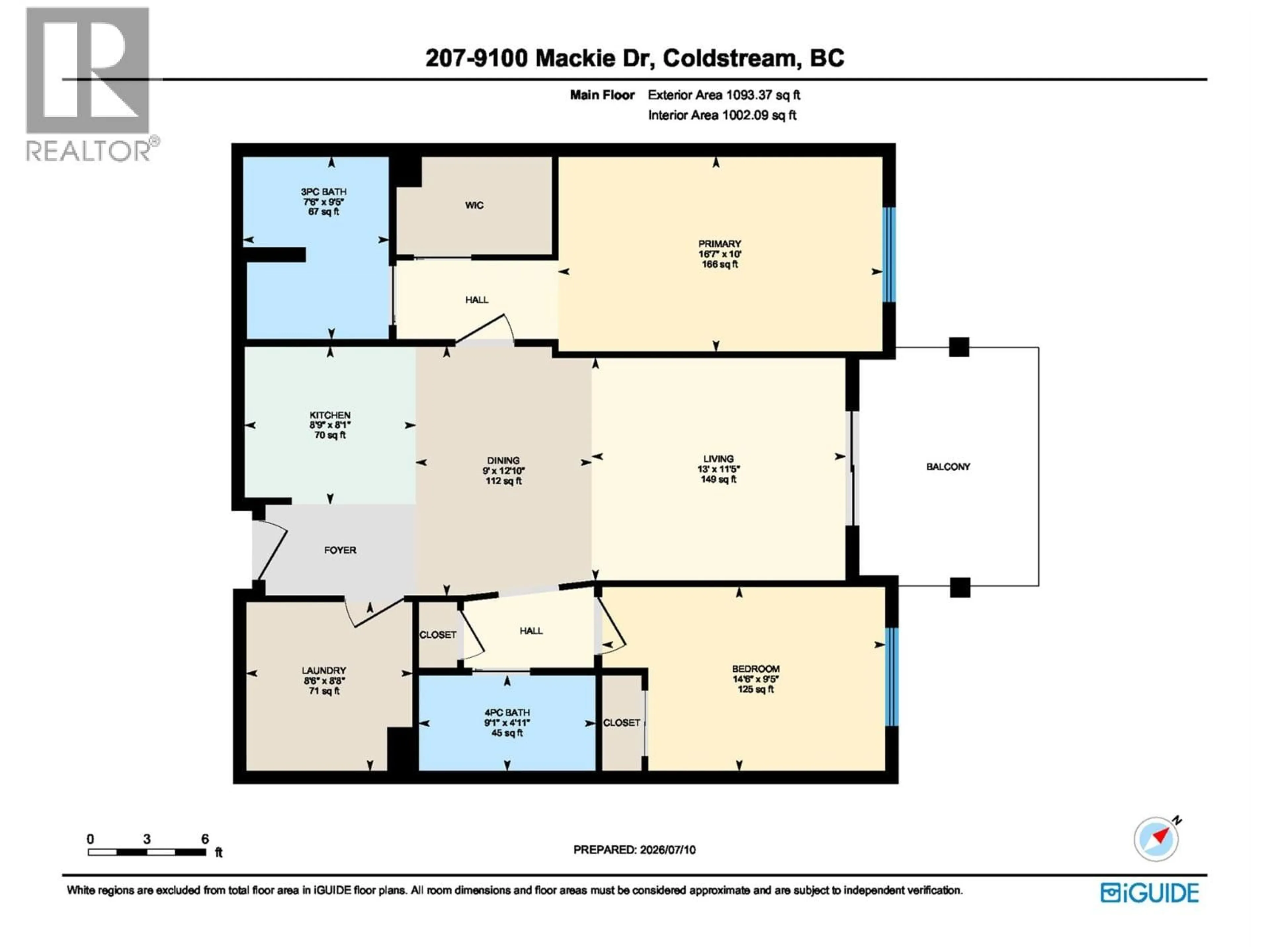 Floor plan for 207 - 9100 MACKIE DRIVE, Coldstream British Columbia V1B1G9