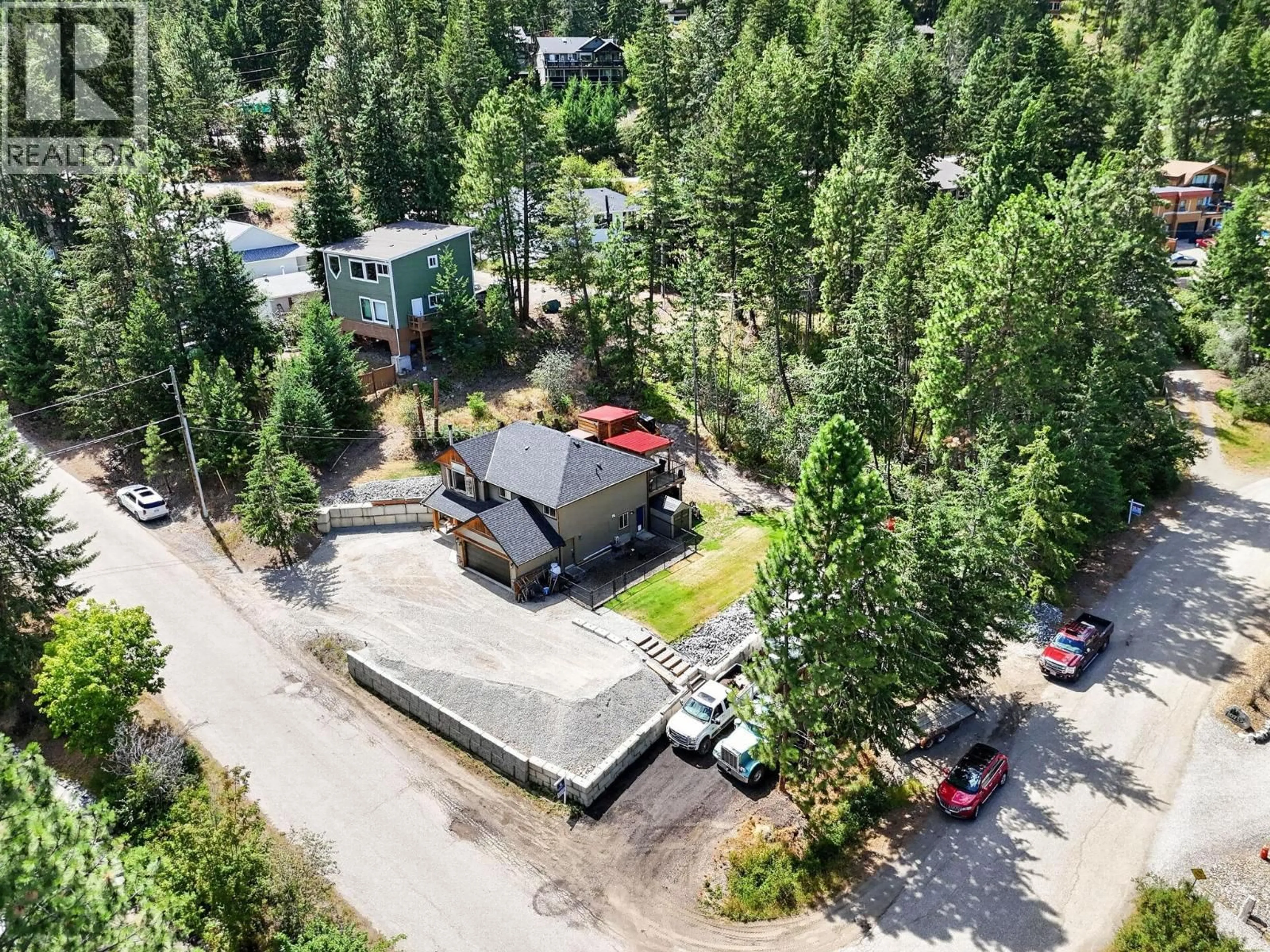 A pic from outside/outdoor area/front of a property/back of a property/a pic from drone, unknown for 87 LARCH ROAD, Vernon British Columbia V1H2C3