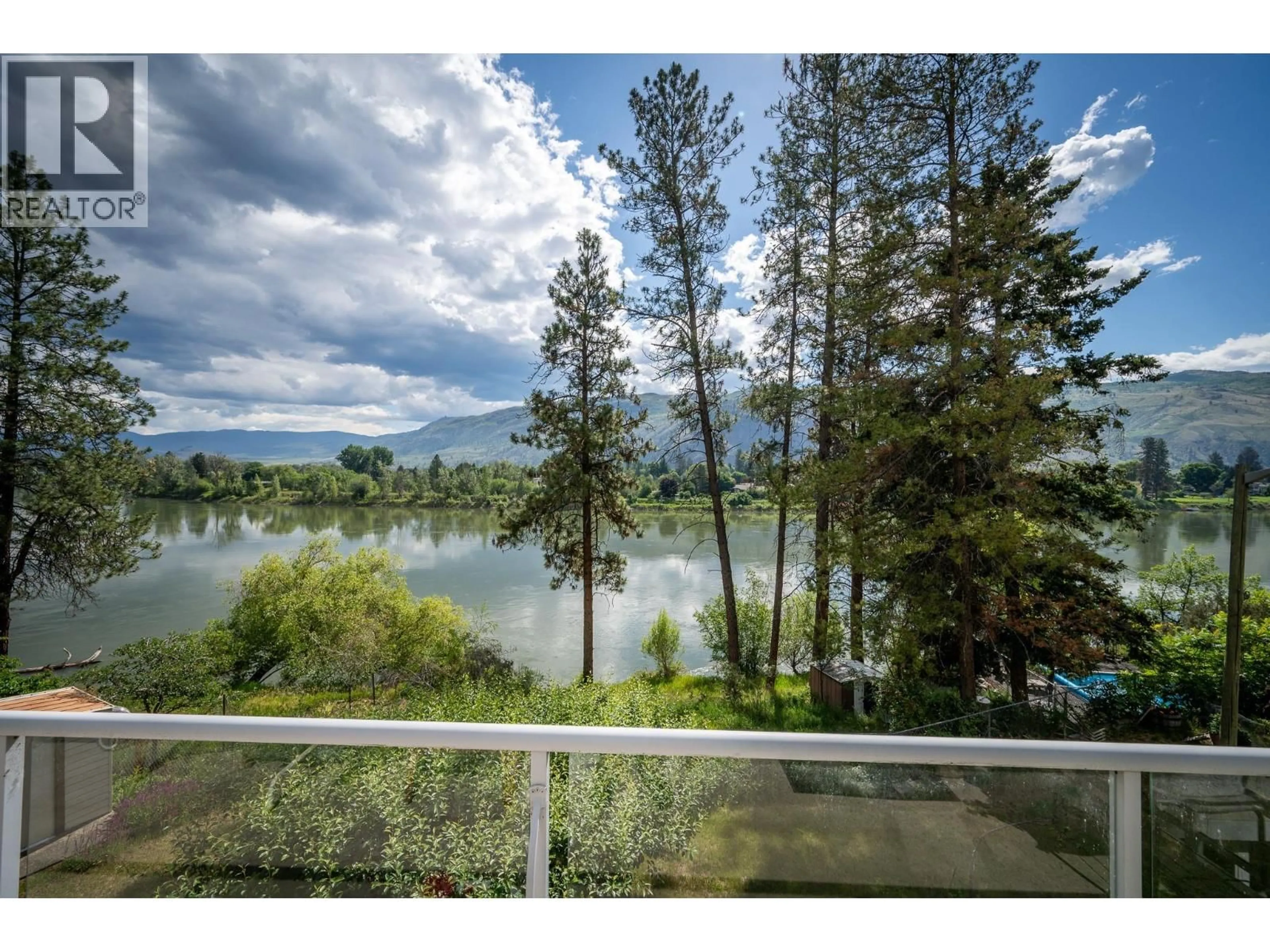 A pic from outside/outdoor area/front of a property/back of a property/a pic from drone, water/lake/river/ocean view for 4707 WESTSYDE ROAD, Kamloops British Columbia V2B8N4
