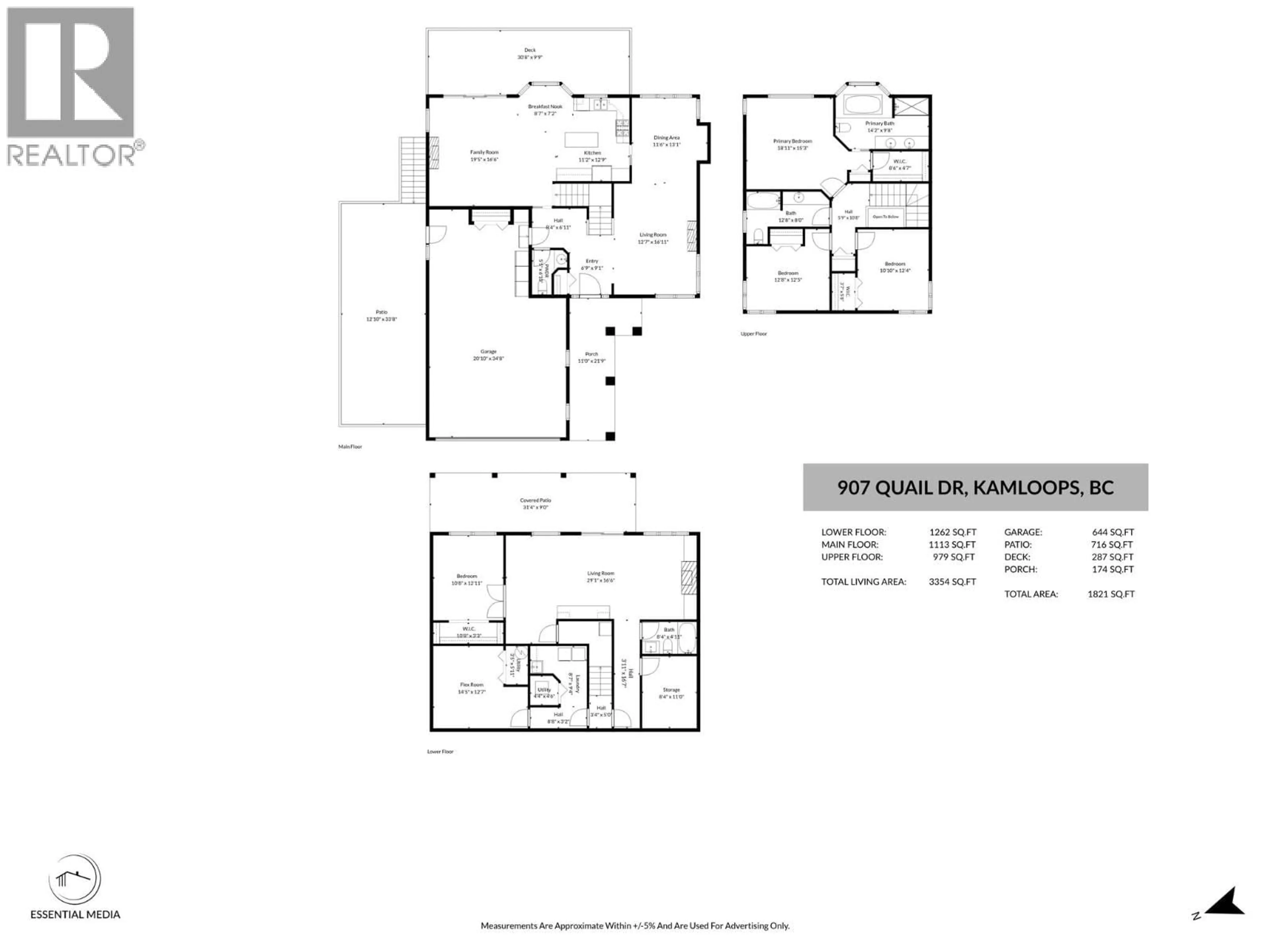 Floor plan for 907 QUAIL DRIVE, Kamloops British Columbia V2B8N9