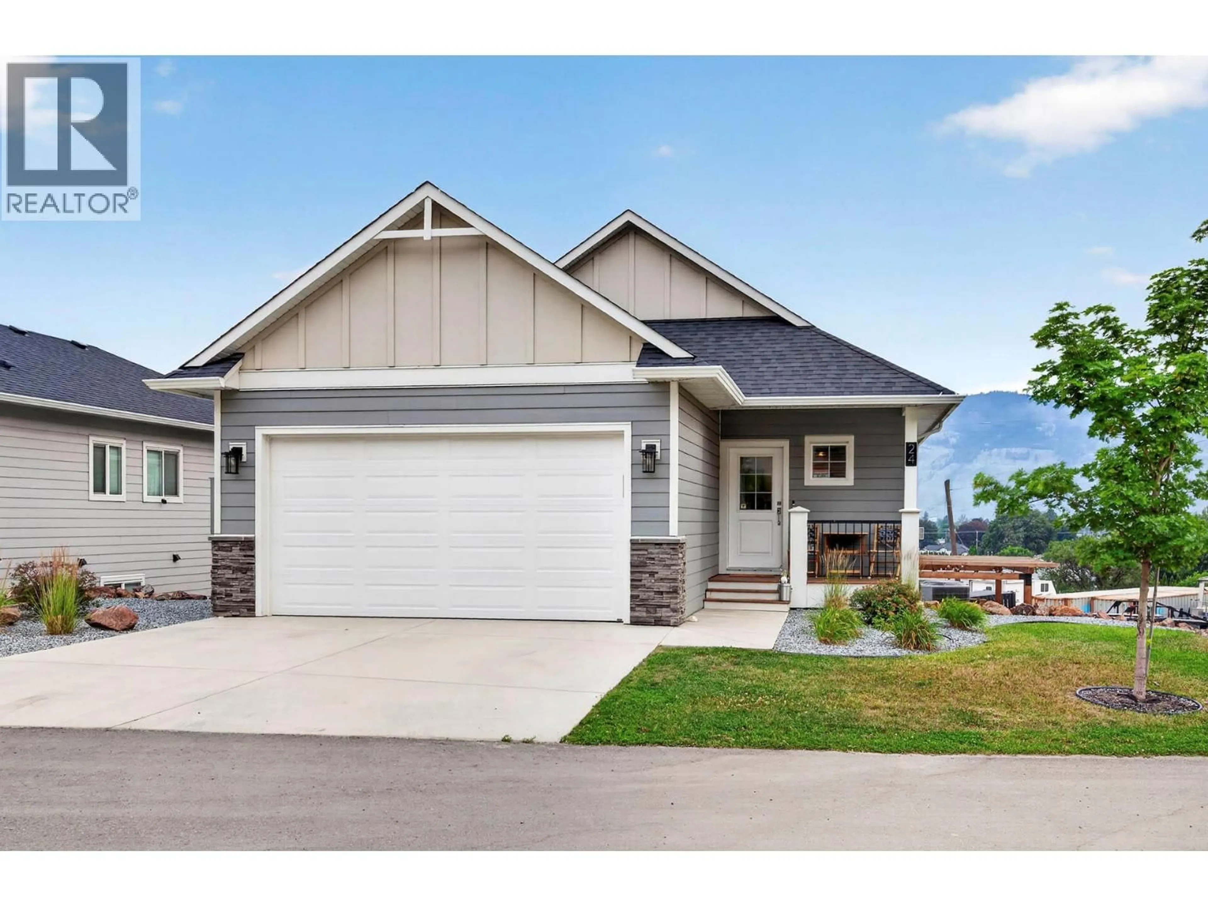 Home with vinyl exterior material, street for 24 - 1900 ORD ROAD, Kamloops British Columbia V2B0B6