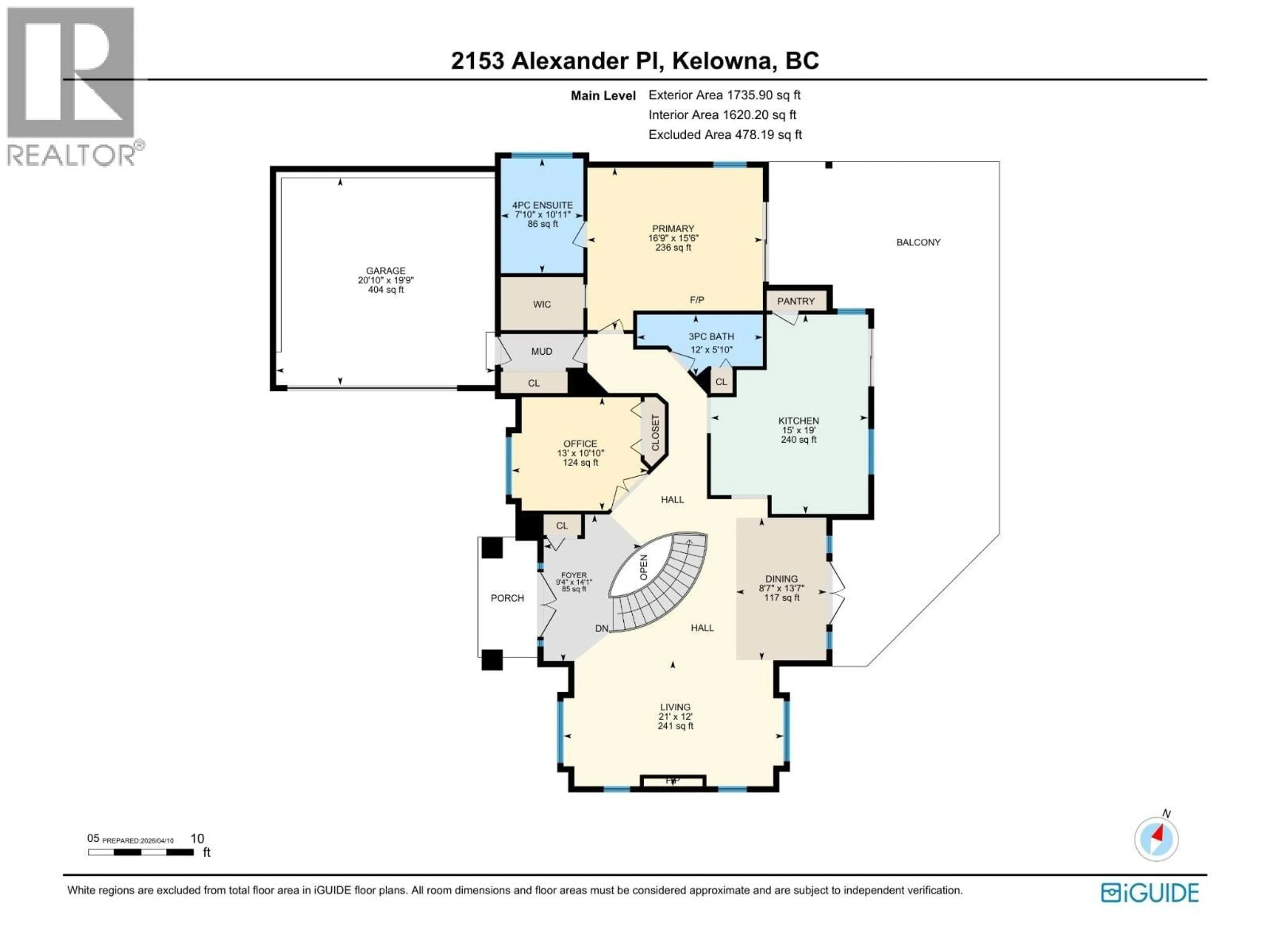 Floor plan for 2153 ALEXANDER PLACE, West Kelowna British Columbia V1Z2X5