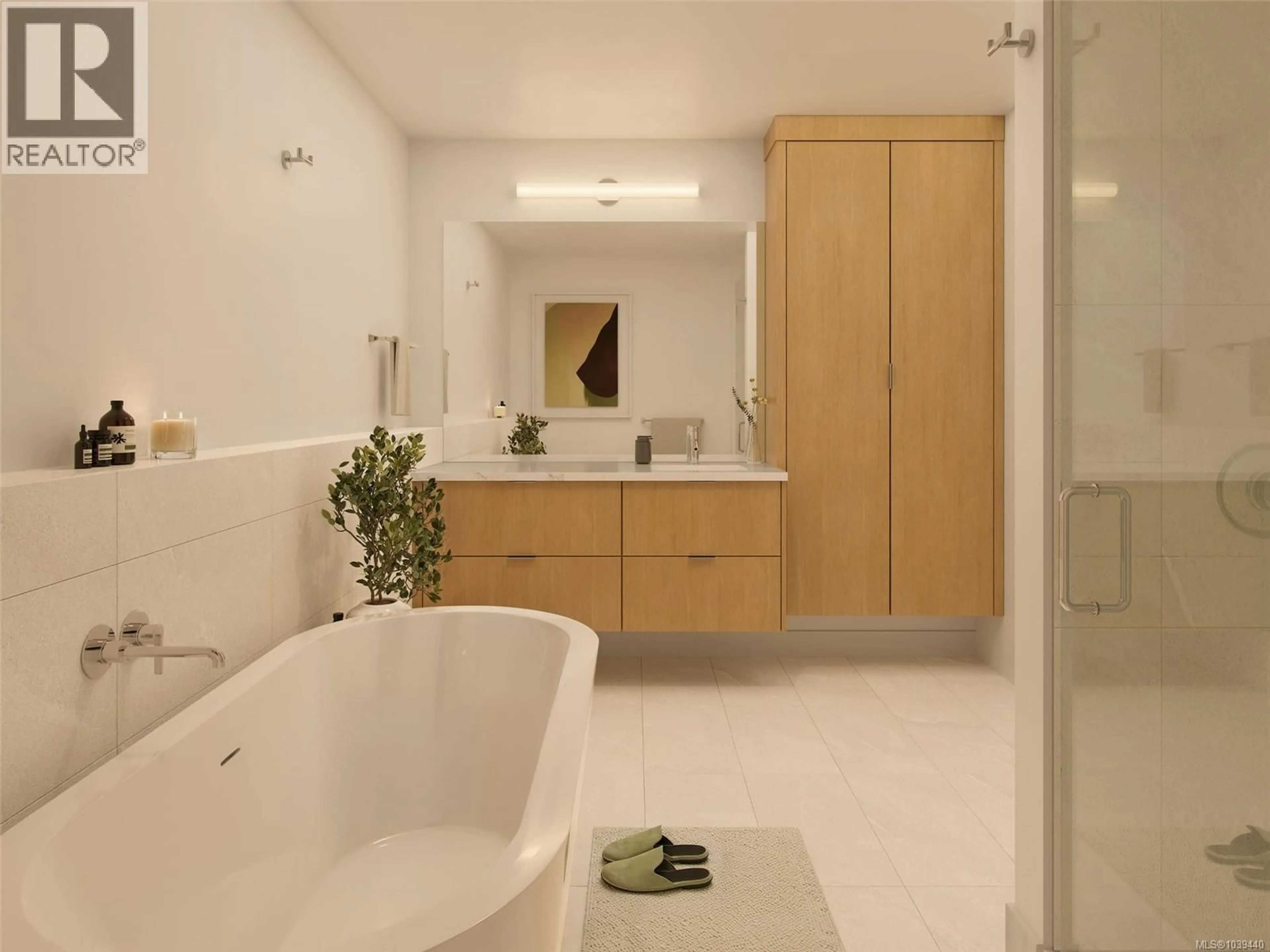 Contemporary bathroom, ceramic/tile floor for 106 - 335 BEECHWOOD AVENUE WEST, Victoria British Columbia V8S3W8