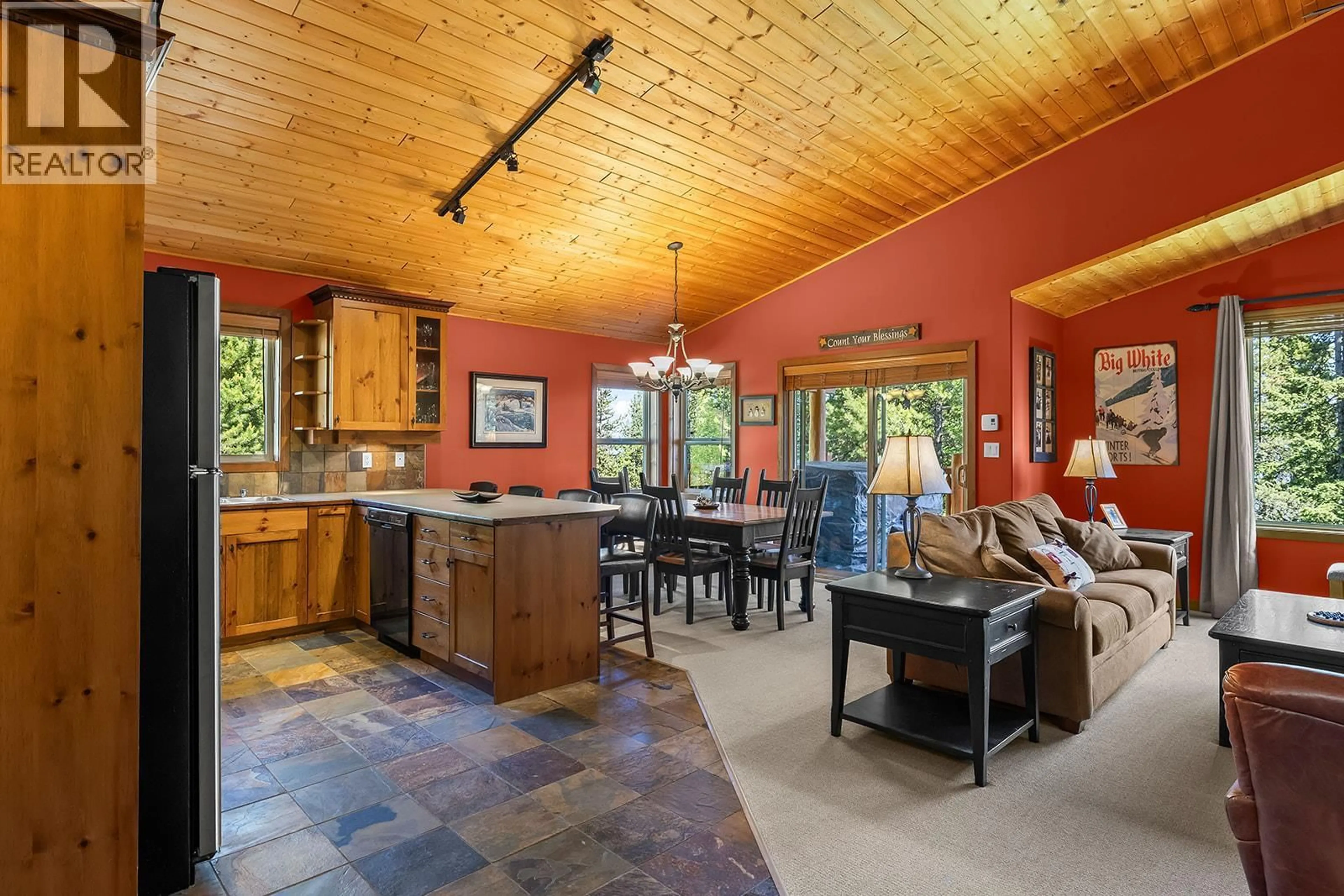 Open concept kitchen, ceramic/tile floor for 11 - 5940 SNOW PINES WAY, Big White British Columbia V1P1P3