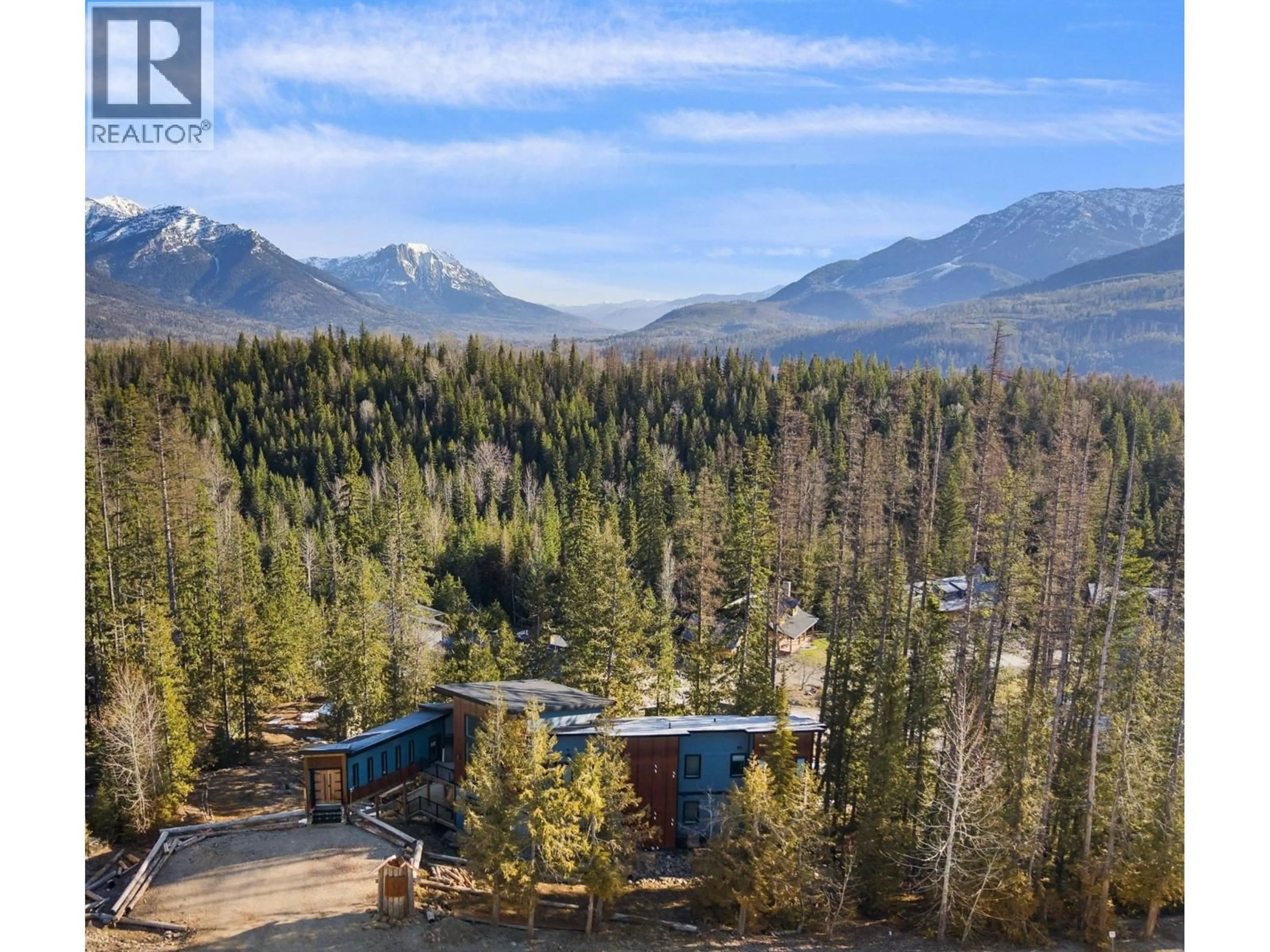A pic from outside/outdoor area/front of a property/back of a property/a pic from drone, forest/trees view for 5339 HIGHLINE DRIVE, Fernie British Columbia V0B1M6