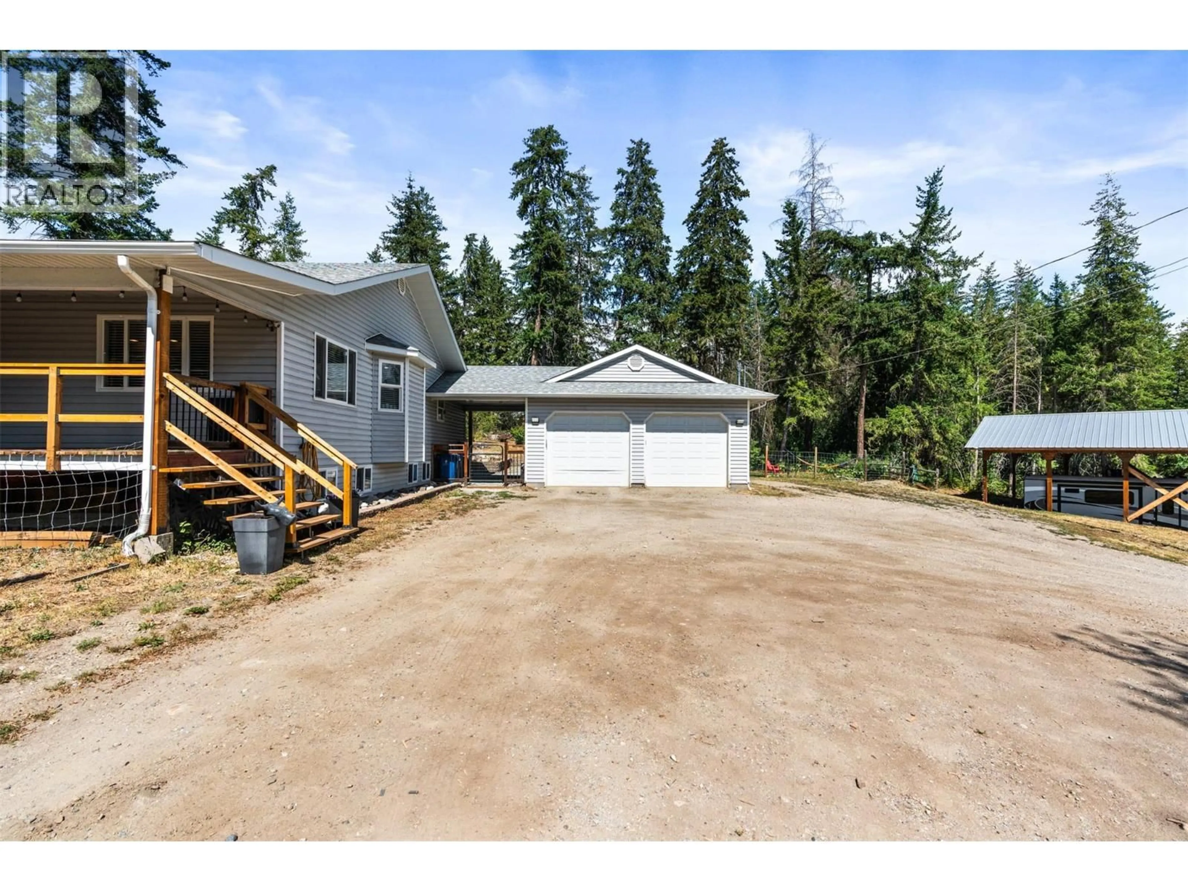 A pic from outside/outdoor area/front of a property/back of a property/a pic from drone, unknown for 7645 KEDDLESTON ROAD, Vernon British Columbia V1B3N7