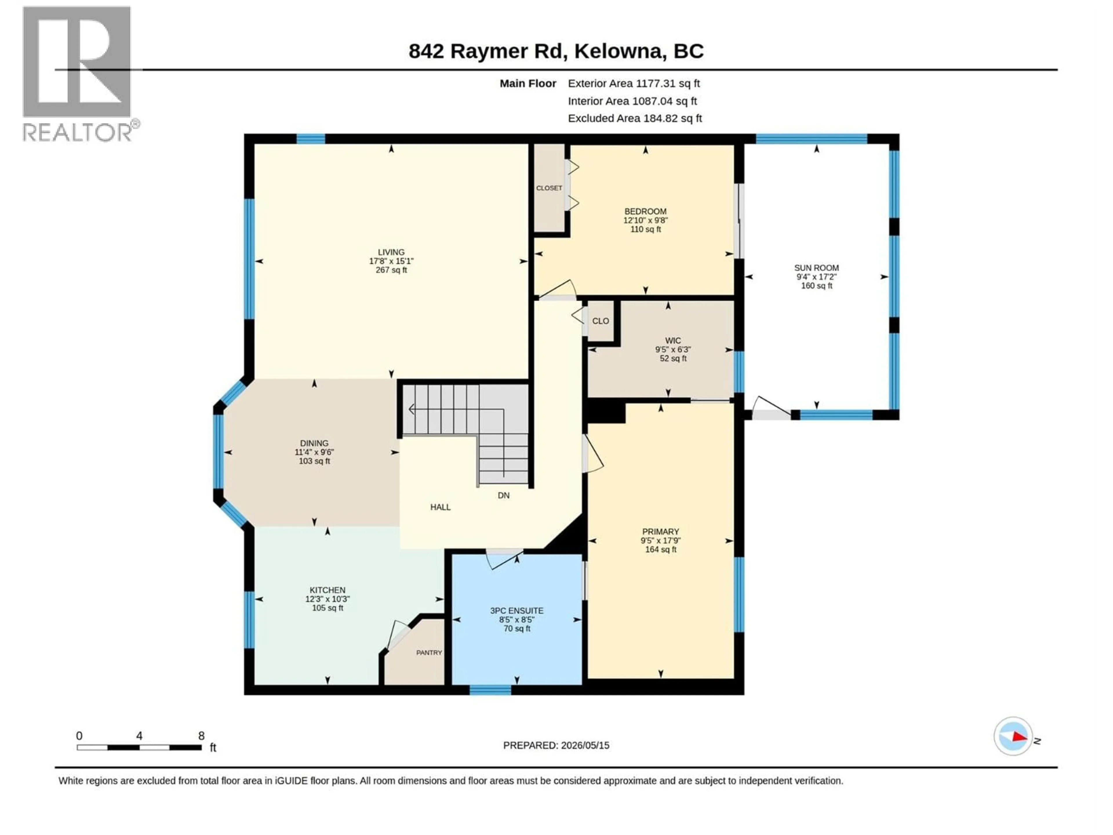 Floor plan for 842 RAYMER ROAD, Kelowna British Columbia V1W1J8