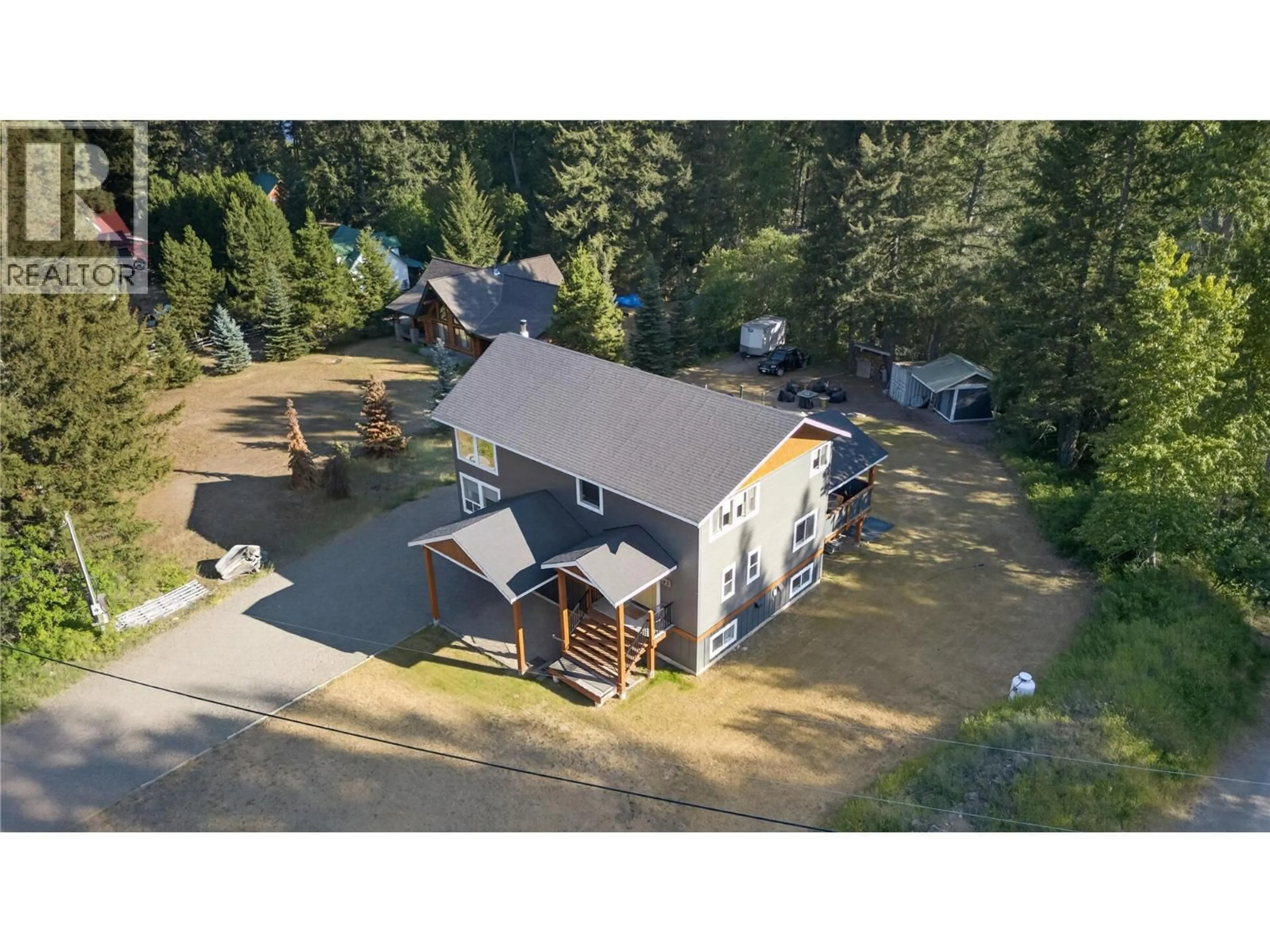 A pic from outside/outdoor area/front of a property/back of a property/a pic from drone, unknown for 193 LOCKIE ROAD, Tulameen British Columbia V0X1W0