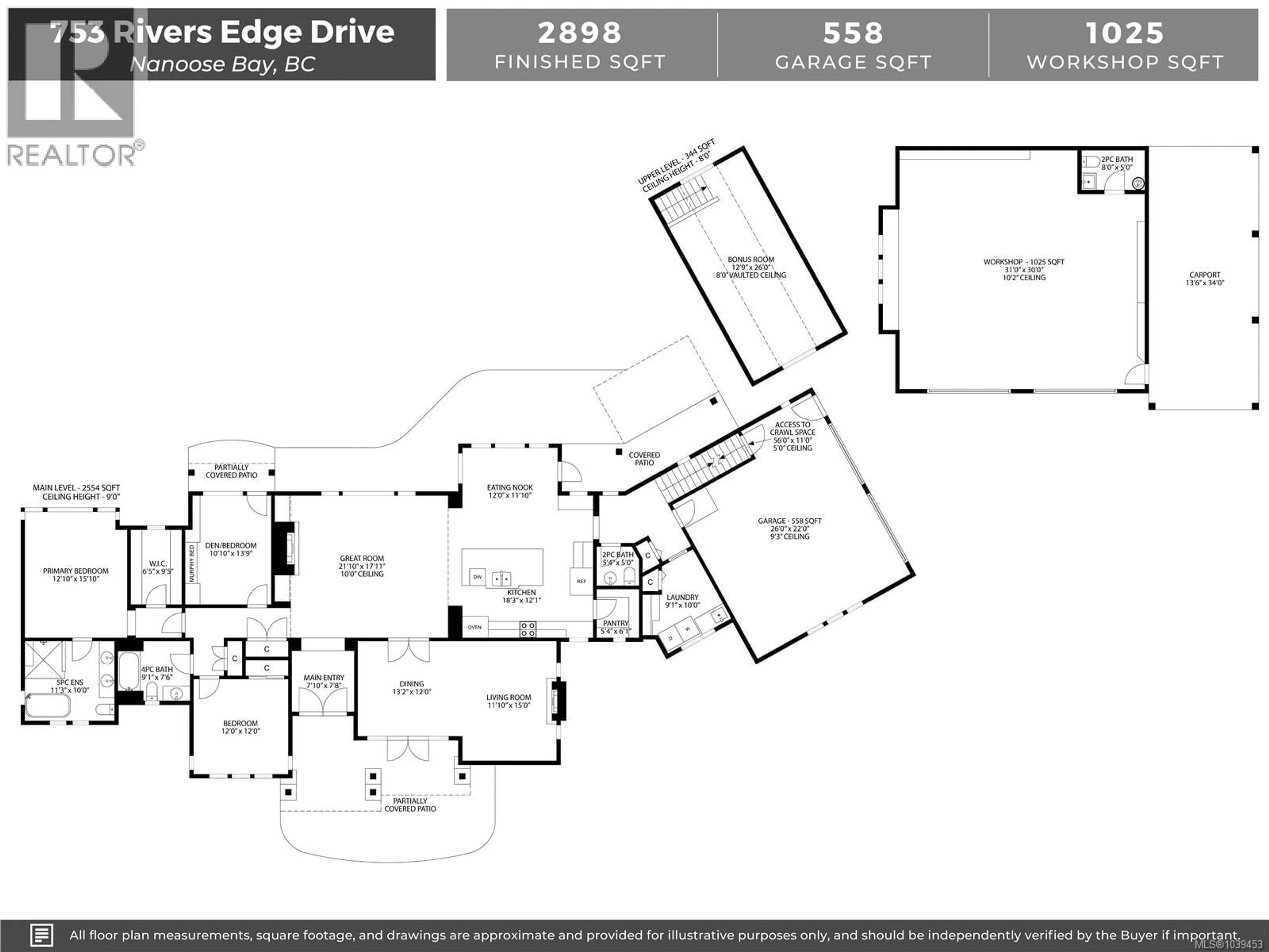 Floor plan for 753 RIVERS EDGE DRIVE, Nanoose Bay British Columbia V9P9L5