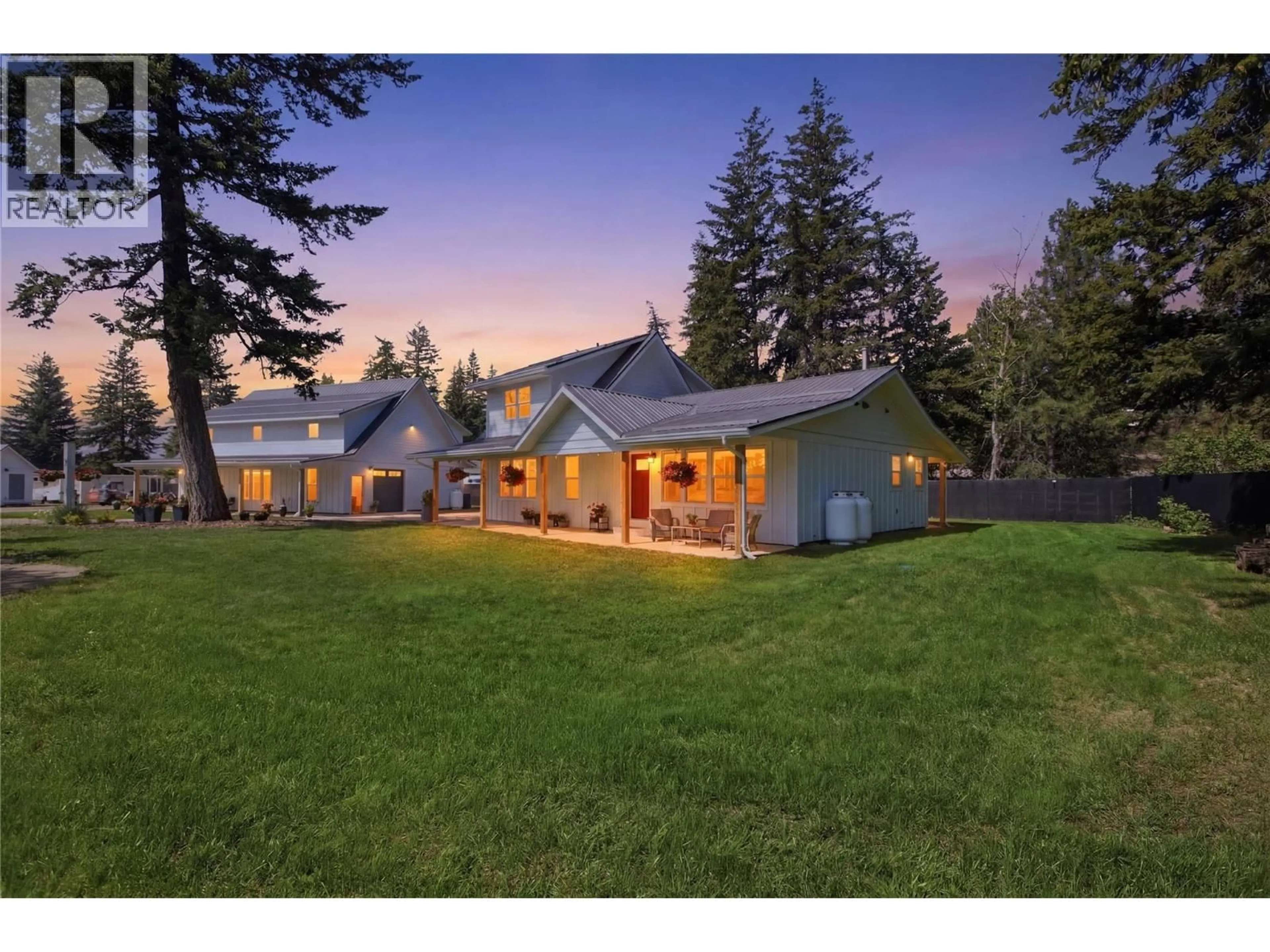 A pic from outside/outdoor area/front of a property/back of a property/a pic from drone, mountain view for 3747 HILLIAM ROAD, Scotch Creek British Columbia V0E1M5