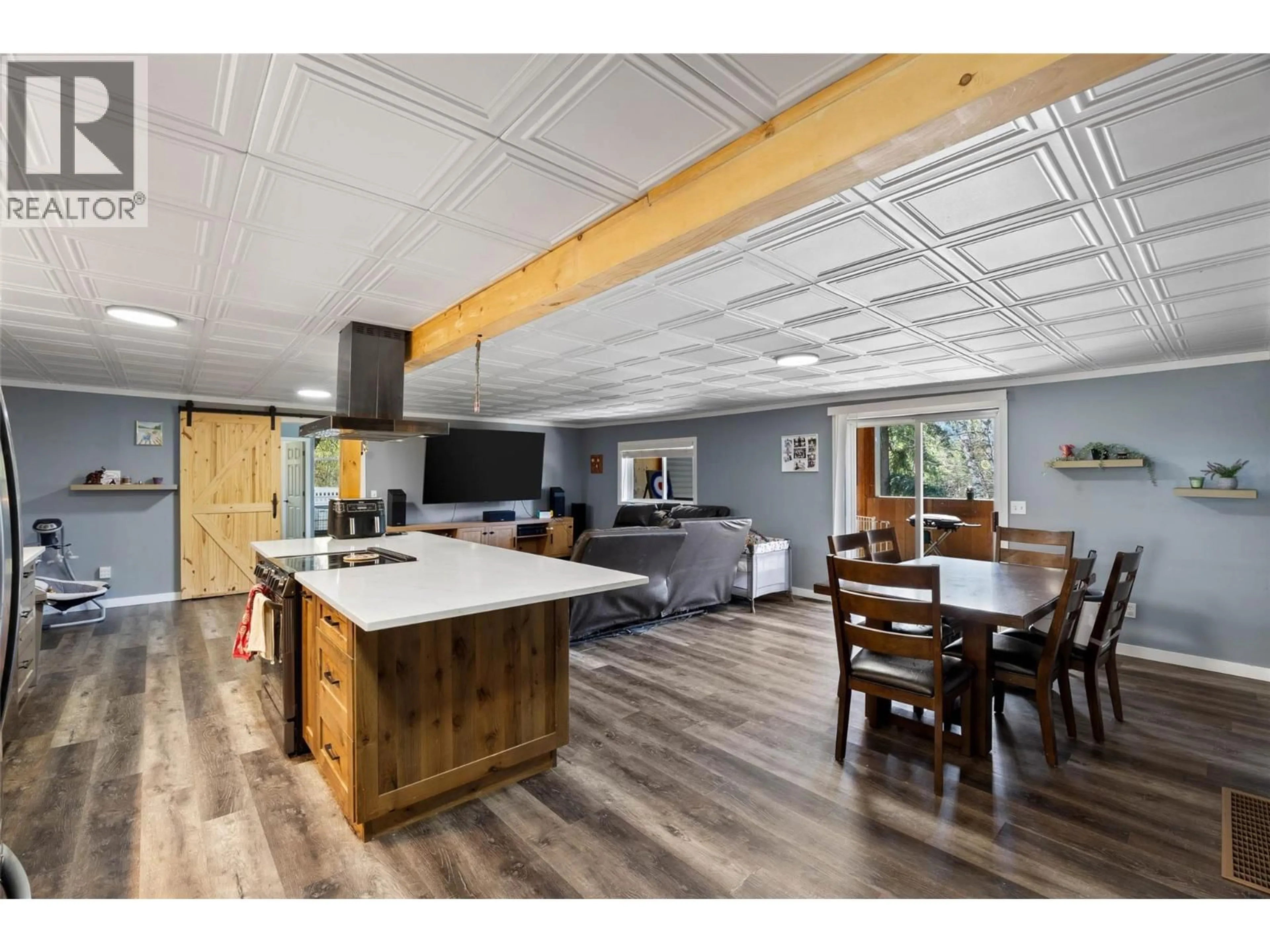Open concept kitchen, wood/laminate floor for 2405 LLOYD ROAD, Clearwater British Columbia V0E1N1