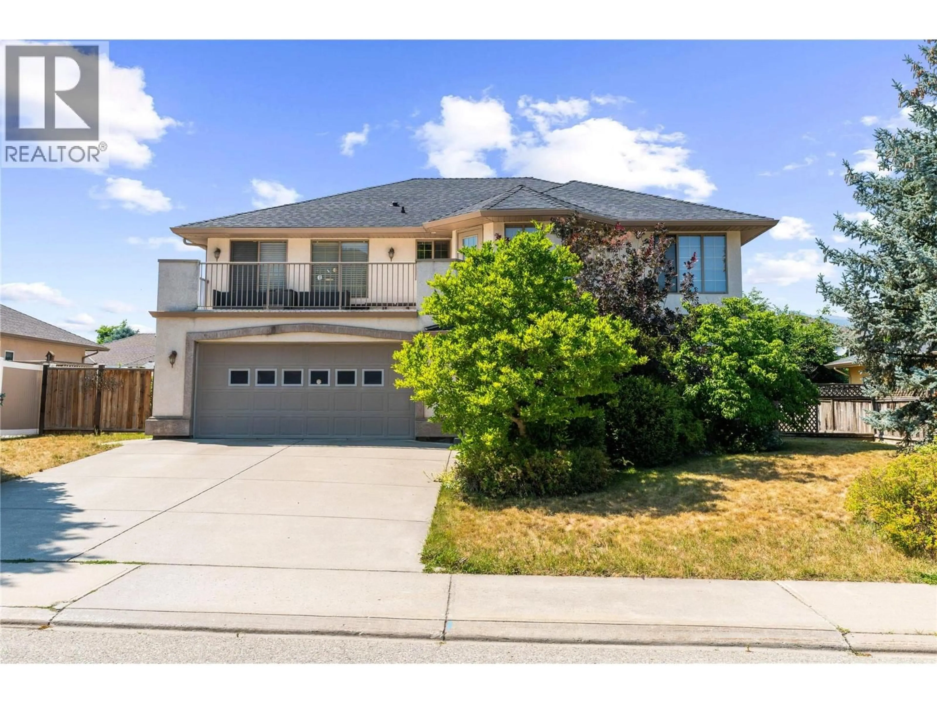 Home with vinyl exterior material, street for 2068 HUNTER CRESCENT, Armstrong British Columbia V4Y0B9
