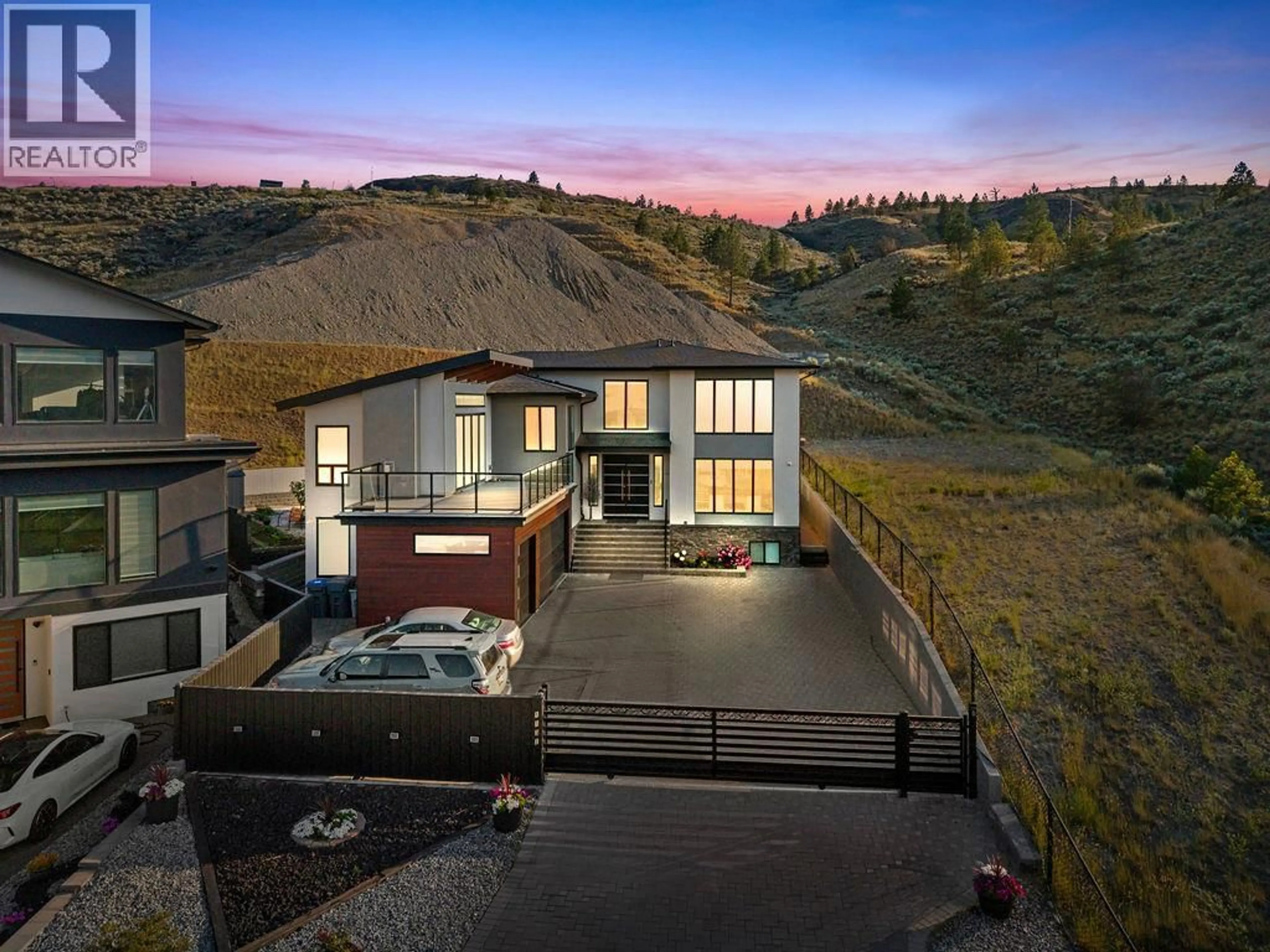 A pic from outside/outdoor area/front of a property/back of a property/a pic from drone, mountain view for 1131 FORDEN PLACE, Kamloops British Columbia V2C0J9