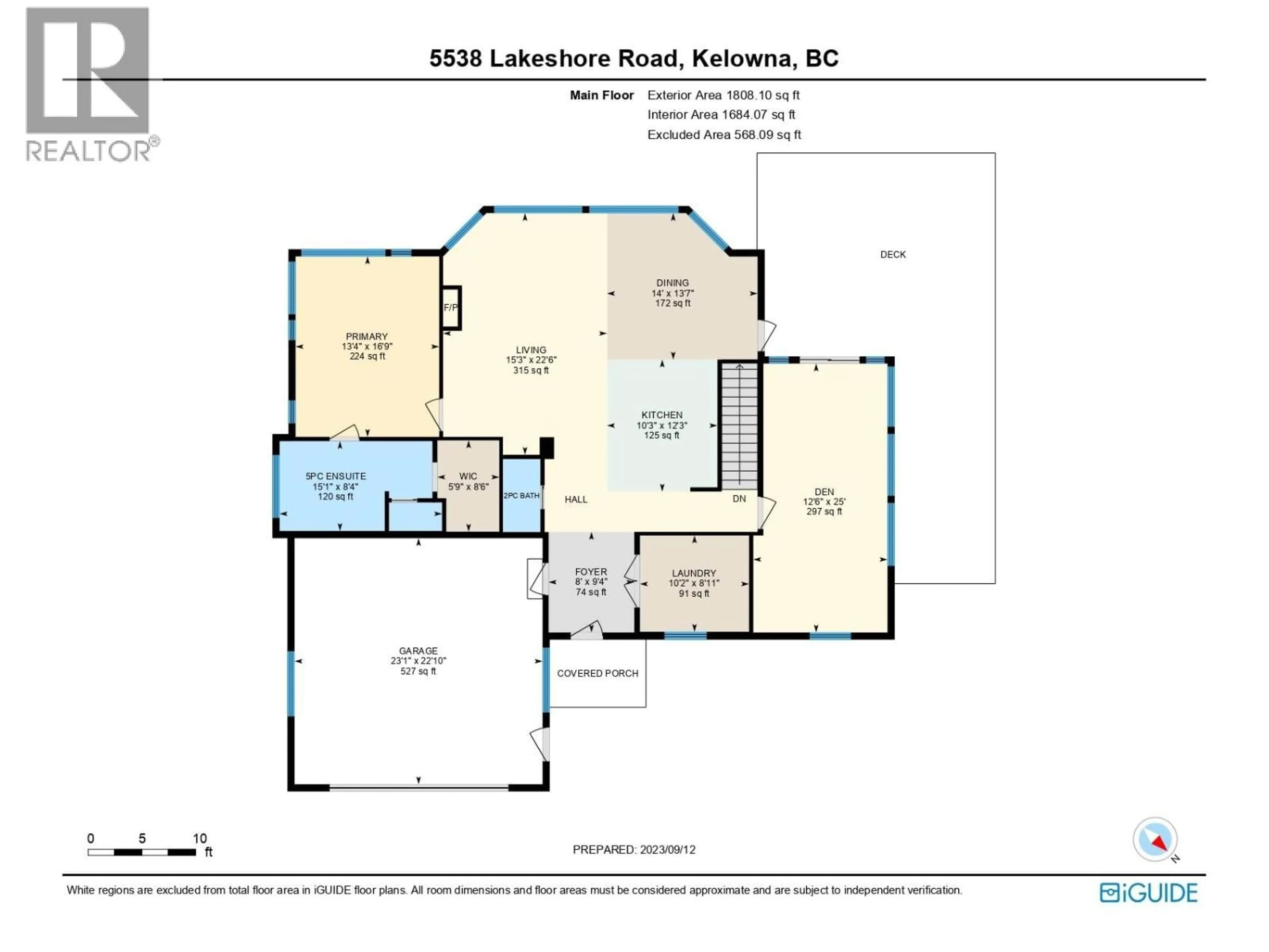 Floor plan for 5538 LAKESHORE ROAD, Kelowna British Columbia V1W4J4