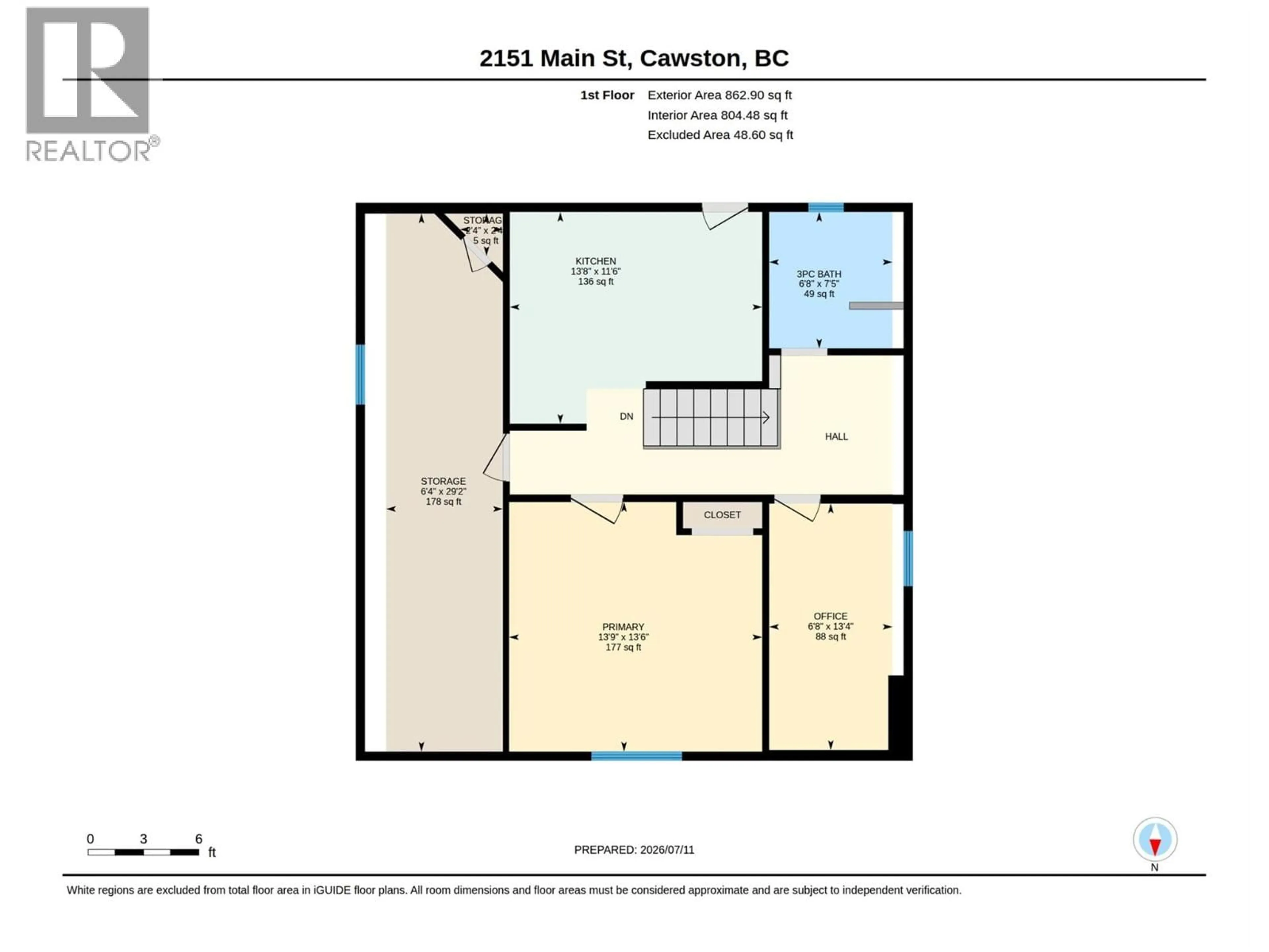 Floor plan for 2151 MAIN STREET, Cawston British Columbia V0X1C1