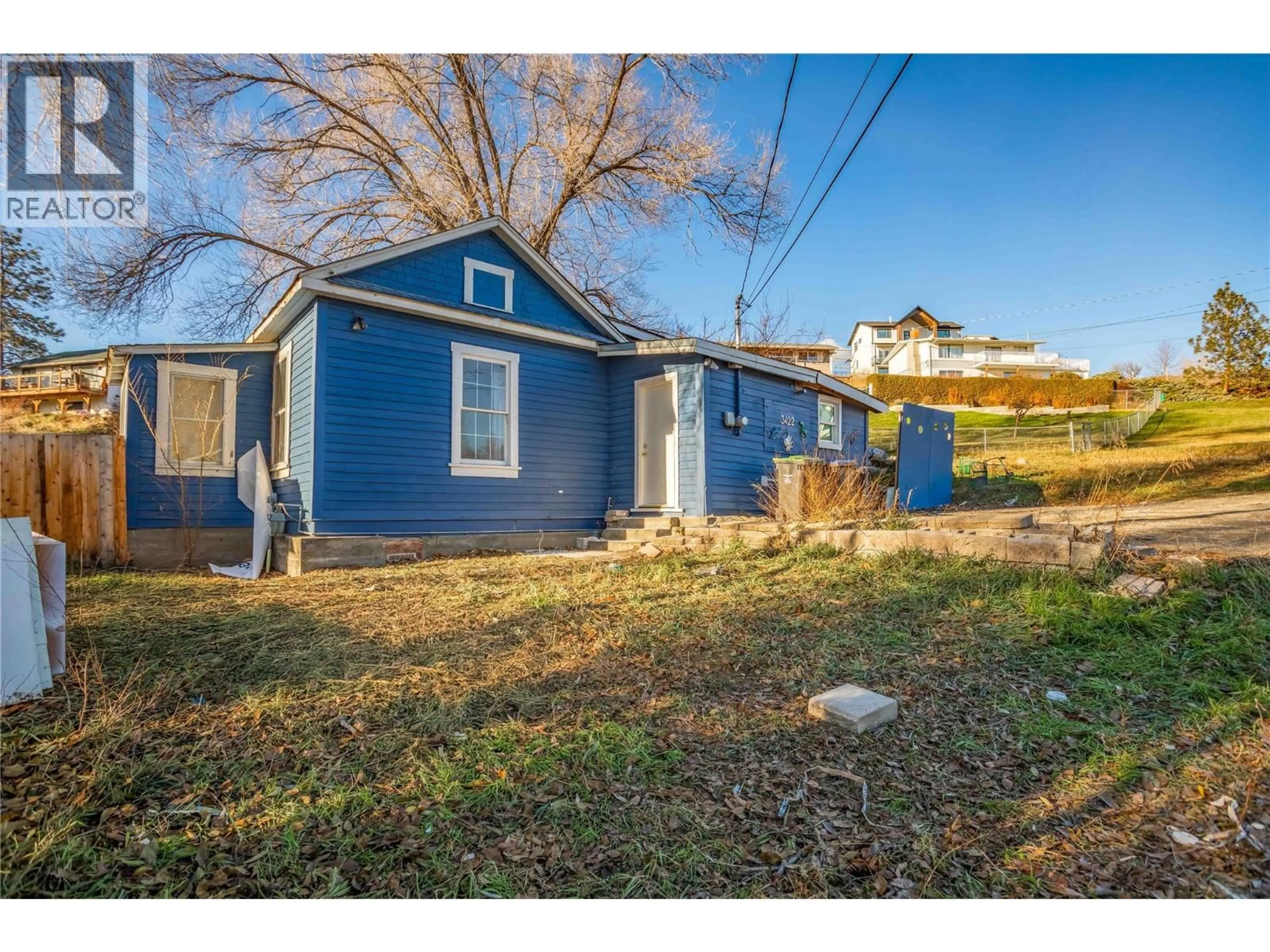 A pic from outside/outdoor area/front of a property/back of a property/a pic from drone, street for 3422 BROADVIEW ROAD, West Kelowna British Columbia V4T1P1
