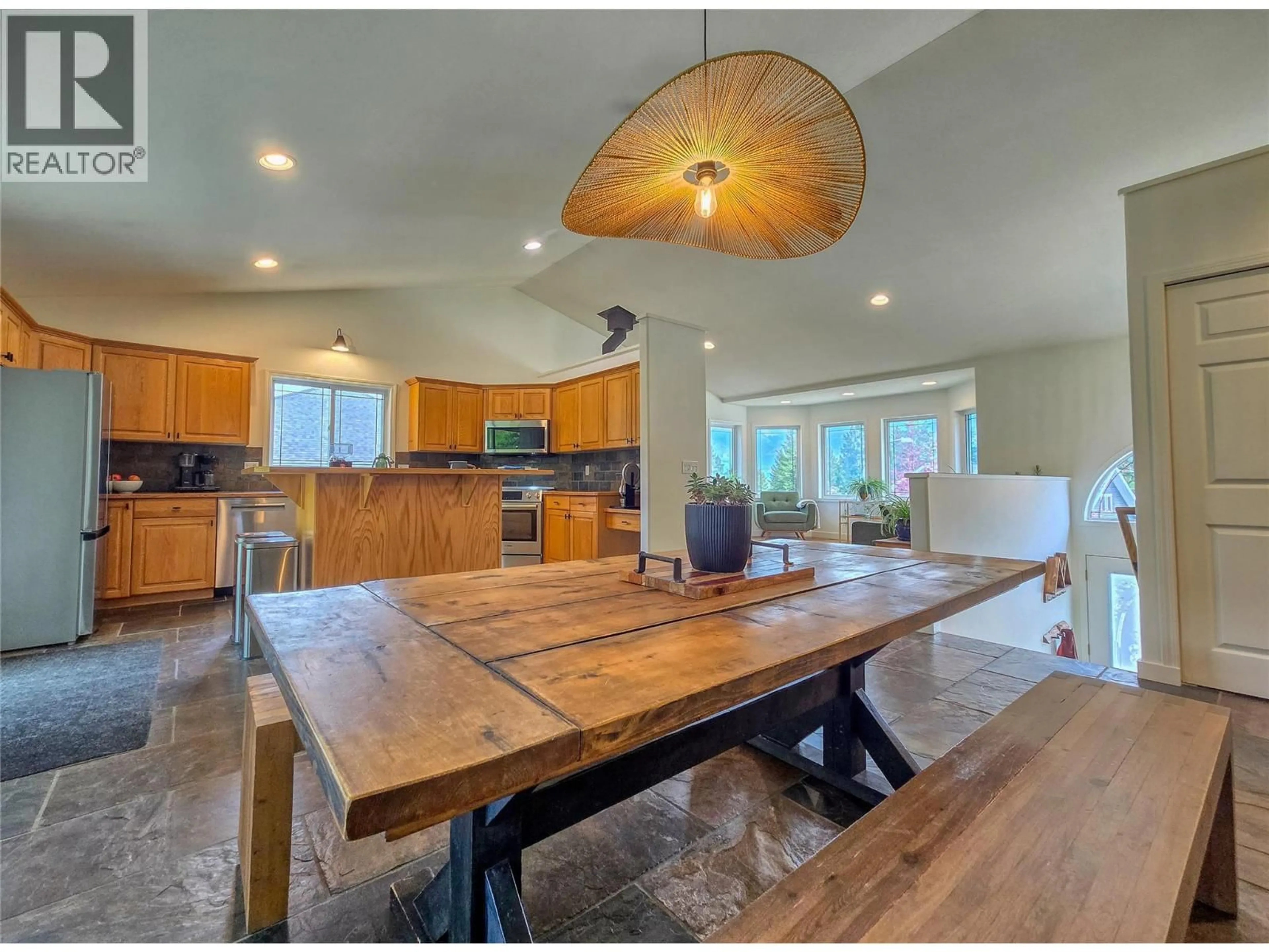 Open concept kitchen, wood/laminate floor for 781 WESTRIDGE DRIVE, Invermere British Columbia V0A1K4