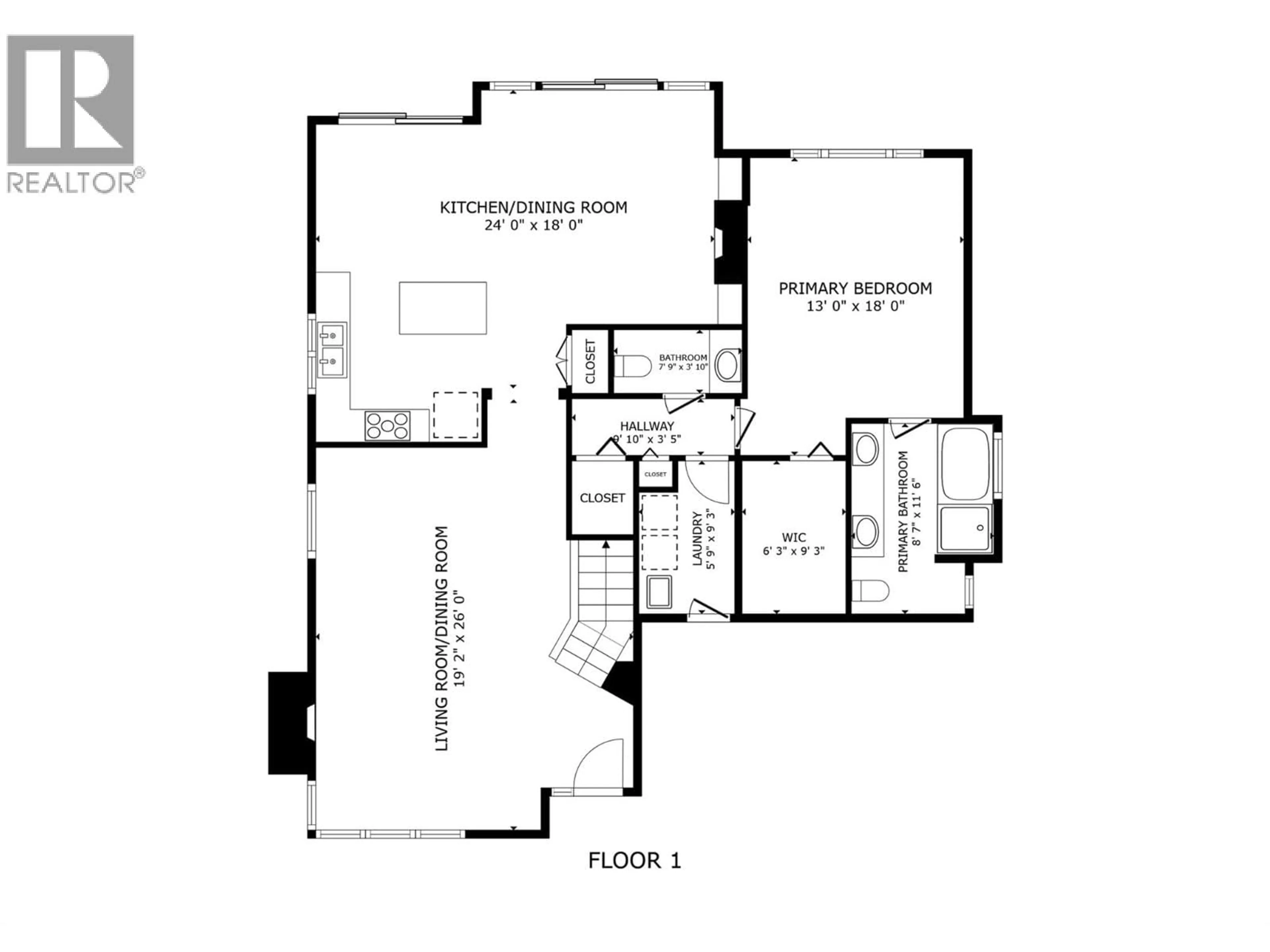 Floor plan for 4122 GALLAGHERS BOULEVARD SOUTH, Kelowna British Columbia V1W4V2