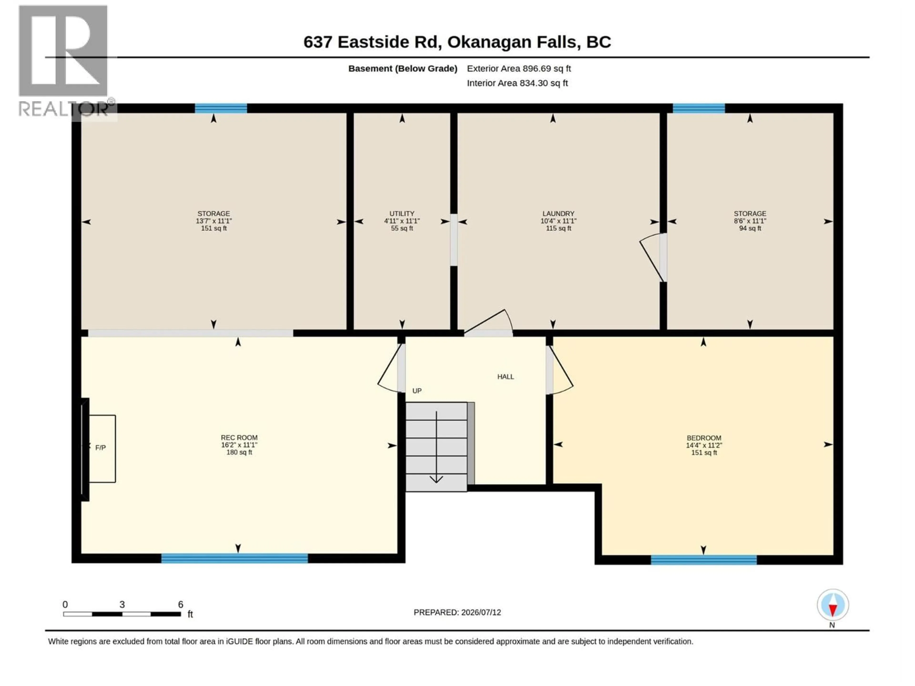 Floor plan for 637 EASTSIDE ROAD, Okanagan Falls British Columbia V0H1R5