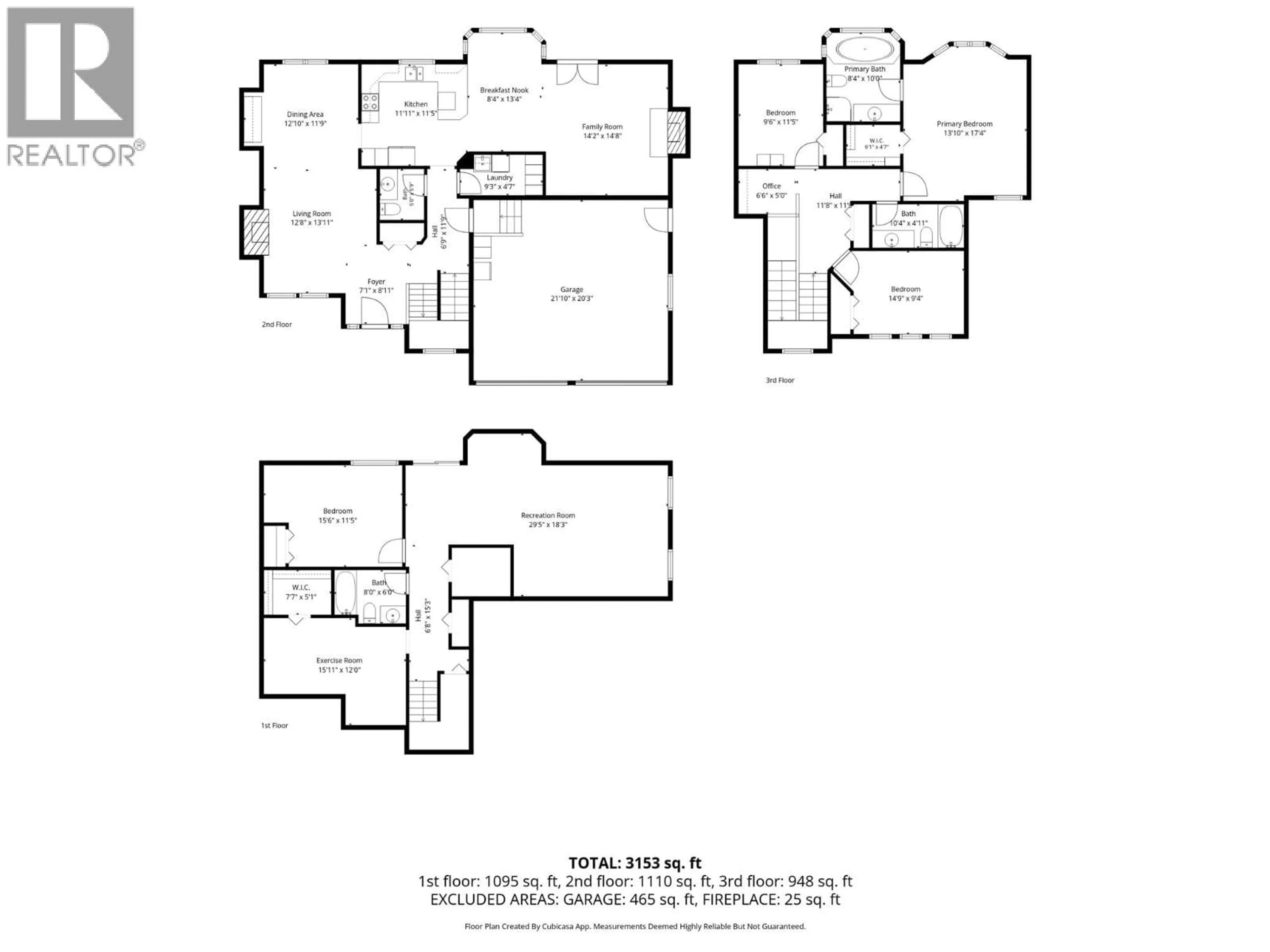 Floor plan for 975 REGENT CRESCENT, Kamloops British Columbia V1S1W9