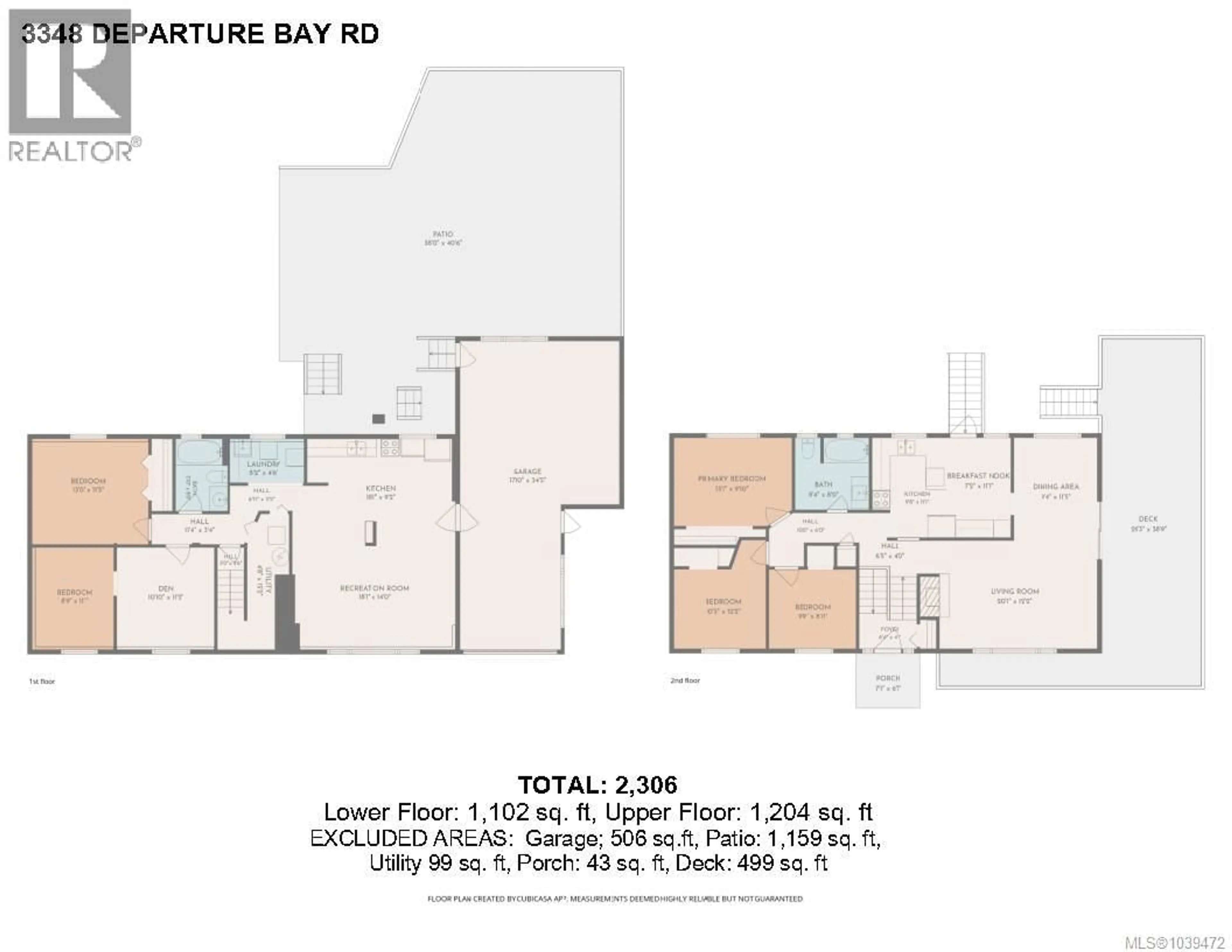 Floor plan for 3348 DEPARTURE BAY ROAD, Nanaimo British Columbia V9T1B4