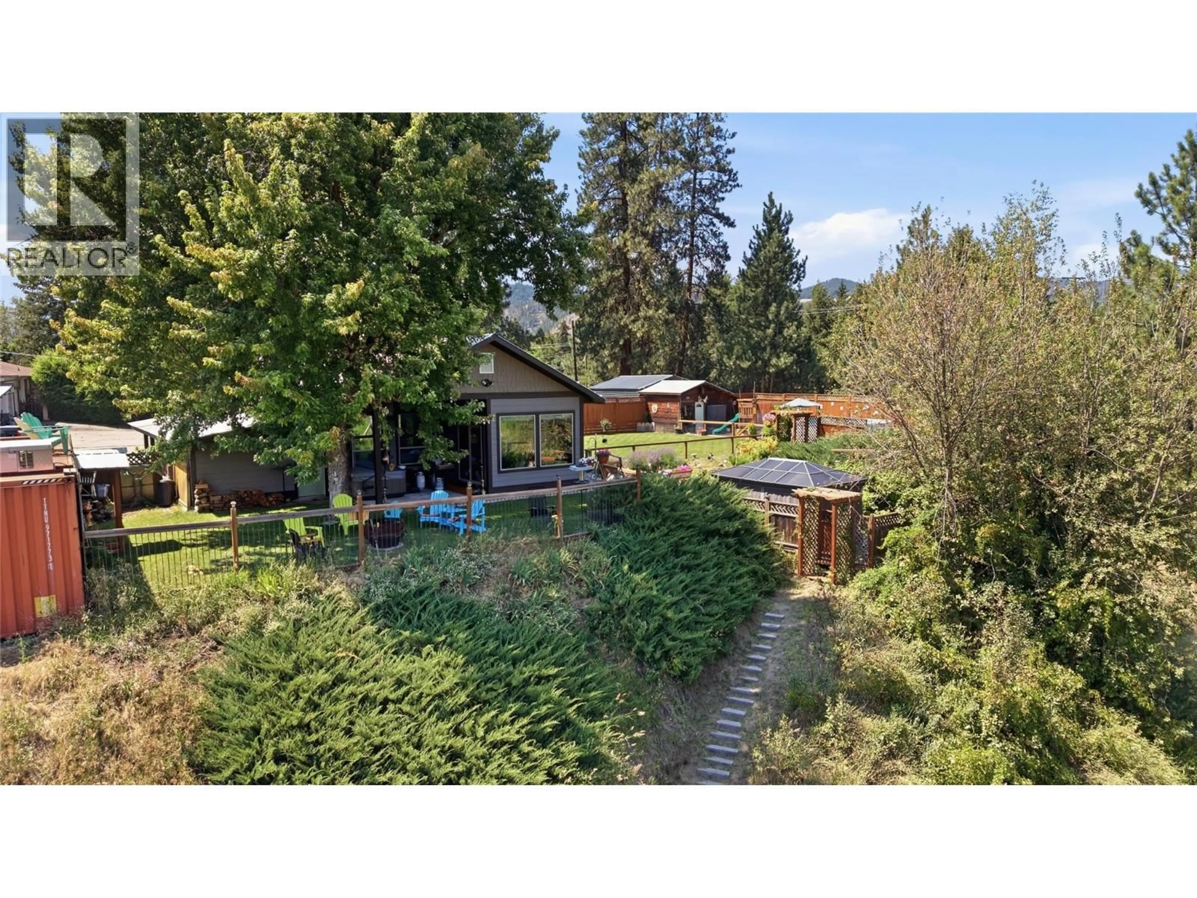 A pic from outside/outdoor area/front of a property/back of a property/a pic from drone, water/lake/river/ocean view for 2200 ALMOND GARDENS ROAD, Grand Forks British Columbia V0H1H4