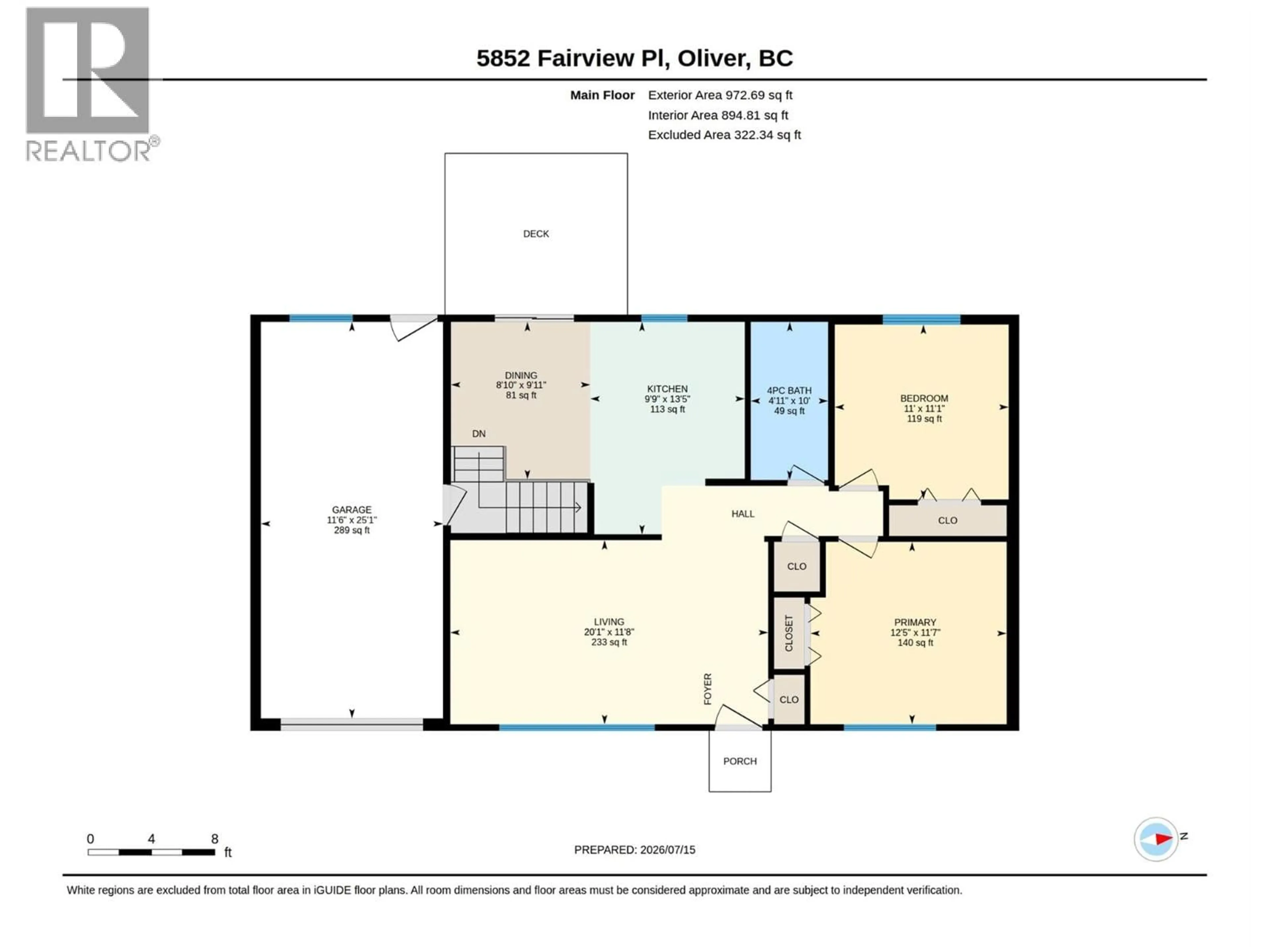 Floor plan for 5852 FAIRVIEW PLACE, Oliver British Columbia V0H1T1