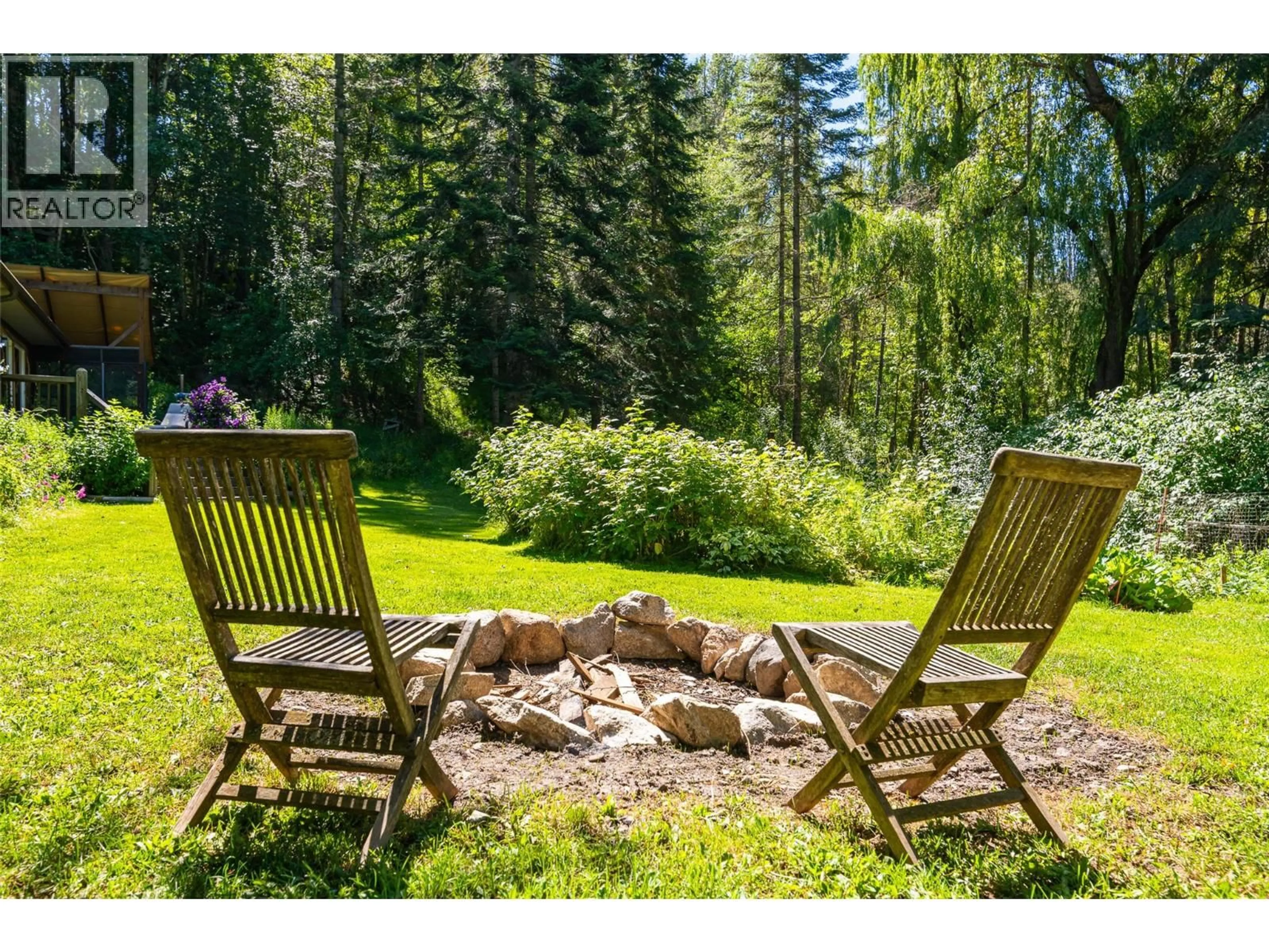 Patio, forest/trees view for 5520 DUCK CREEK ROAD, Wynndel British Columbia V0B2N2