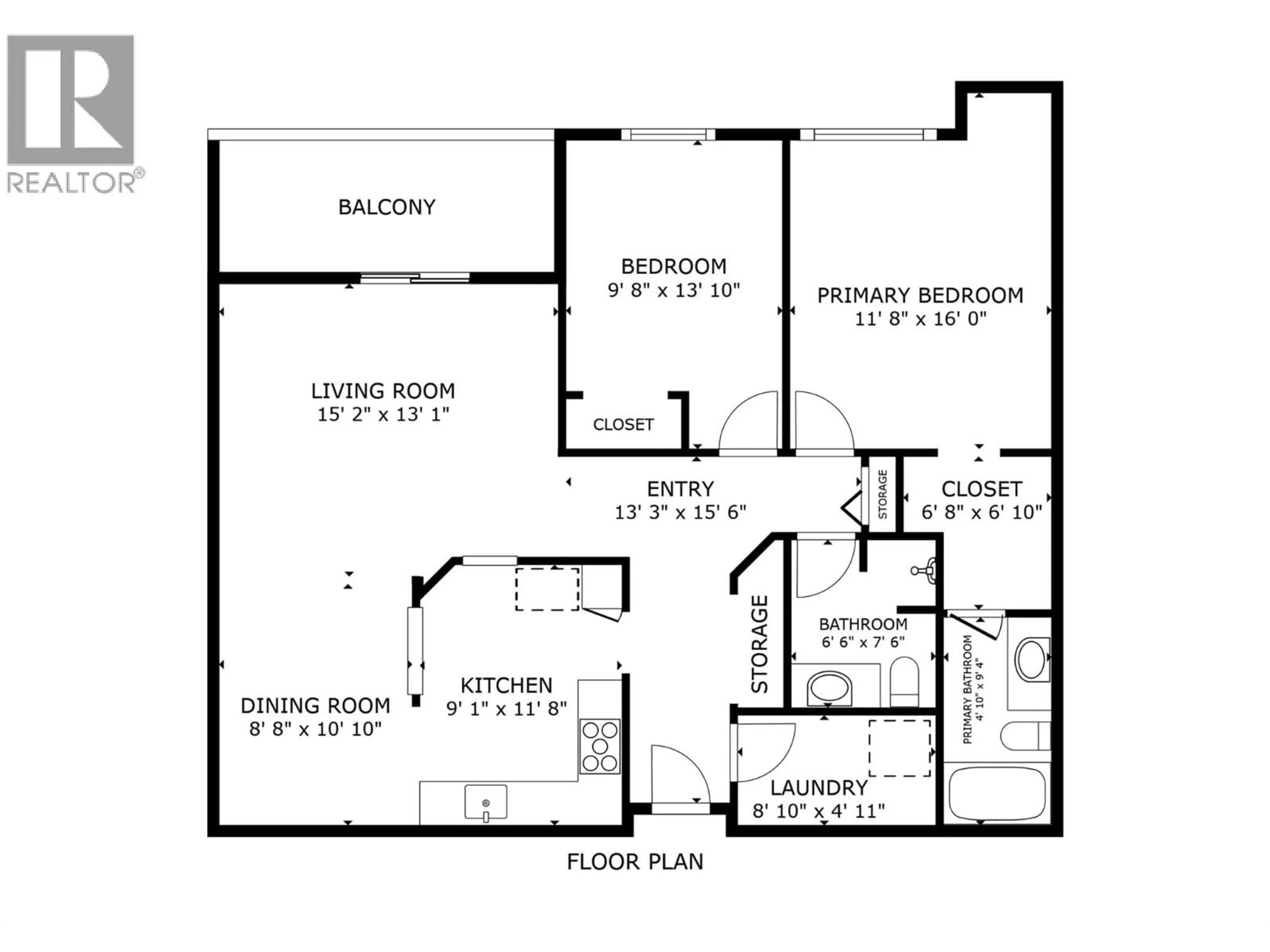 Floor plan for 107 - 727 HOUGHTON ROAD, Kelowna British Columbia V1X7J7