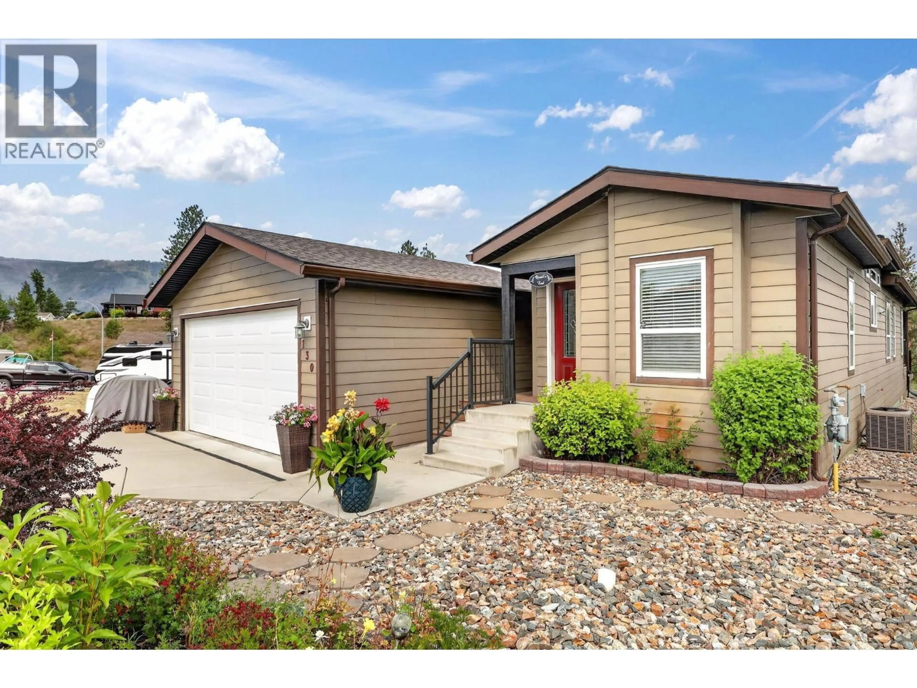 Home with vinyl exterior material, street for 130 - 9510 97 HIGHWAY NORTH, Vernon British Columbia V1H1R8