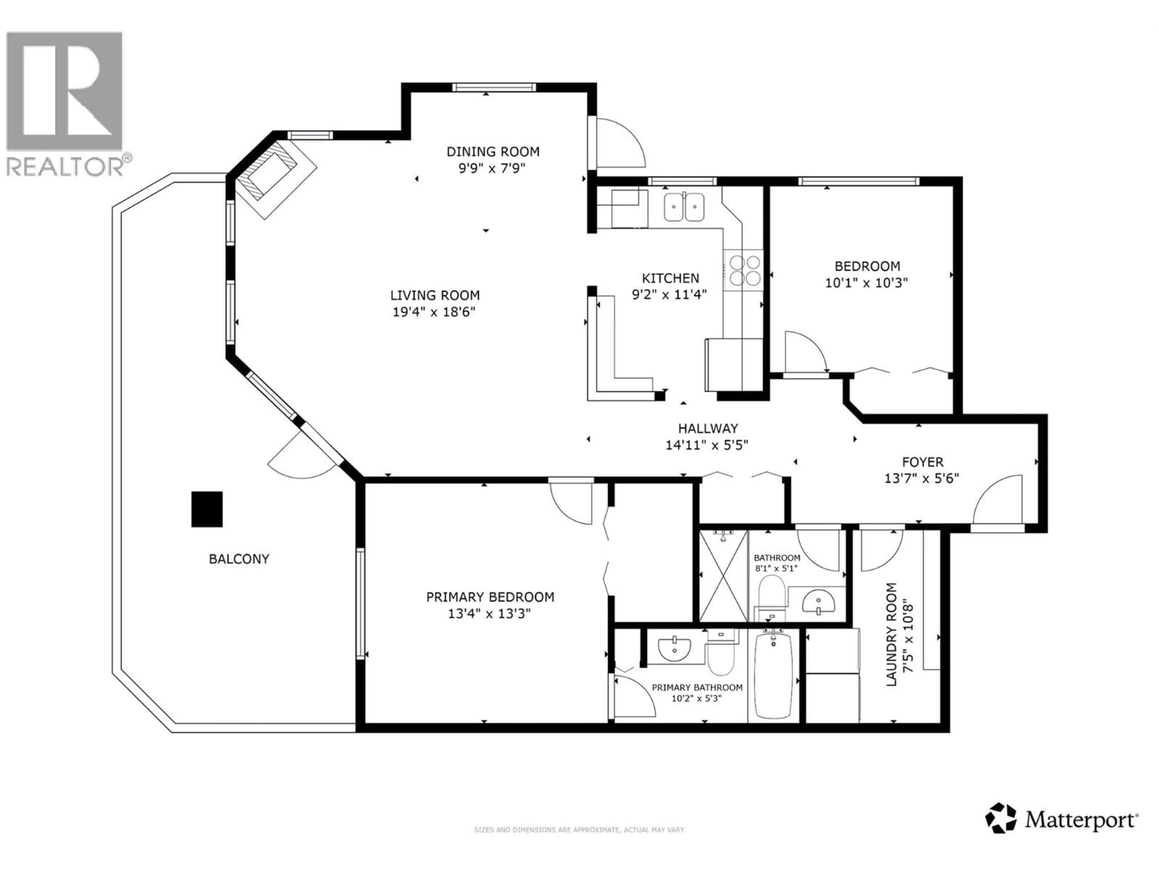 Floor plan for 108 - 2130 VASILE ROAD, Kelowna British Columbia V1Y6H5