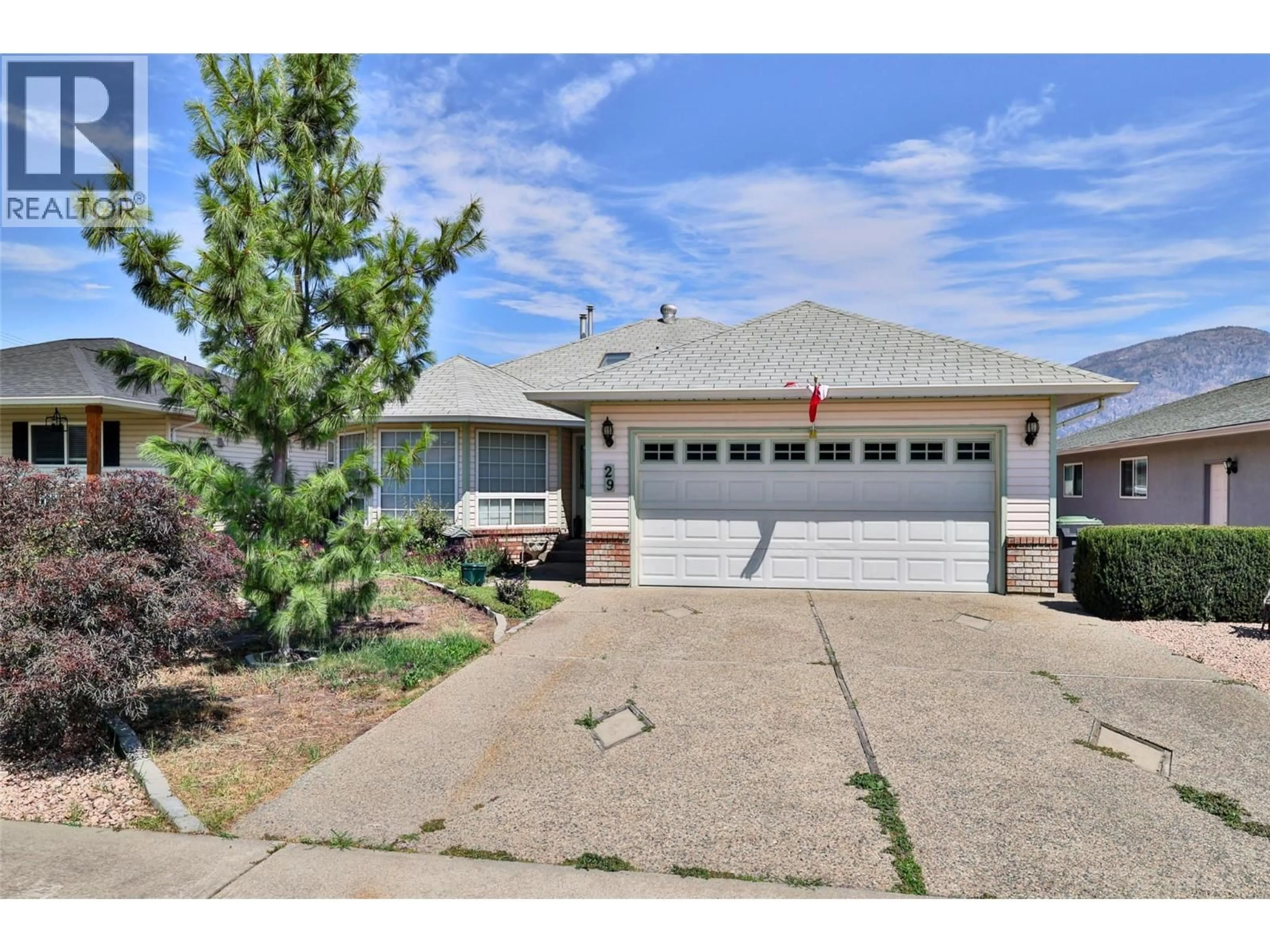 Home with vinyl exterior material, street for 29 KILLDEER PL. PLACE, Osoyoos British Columbia V0H1V2