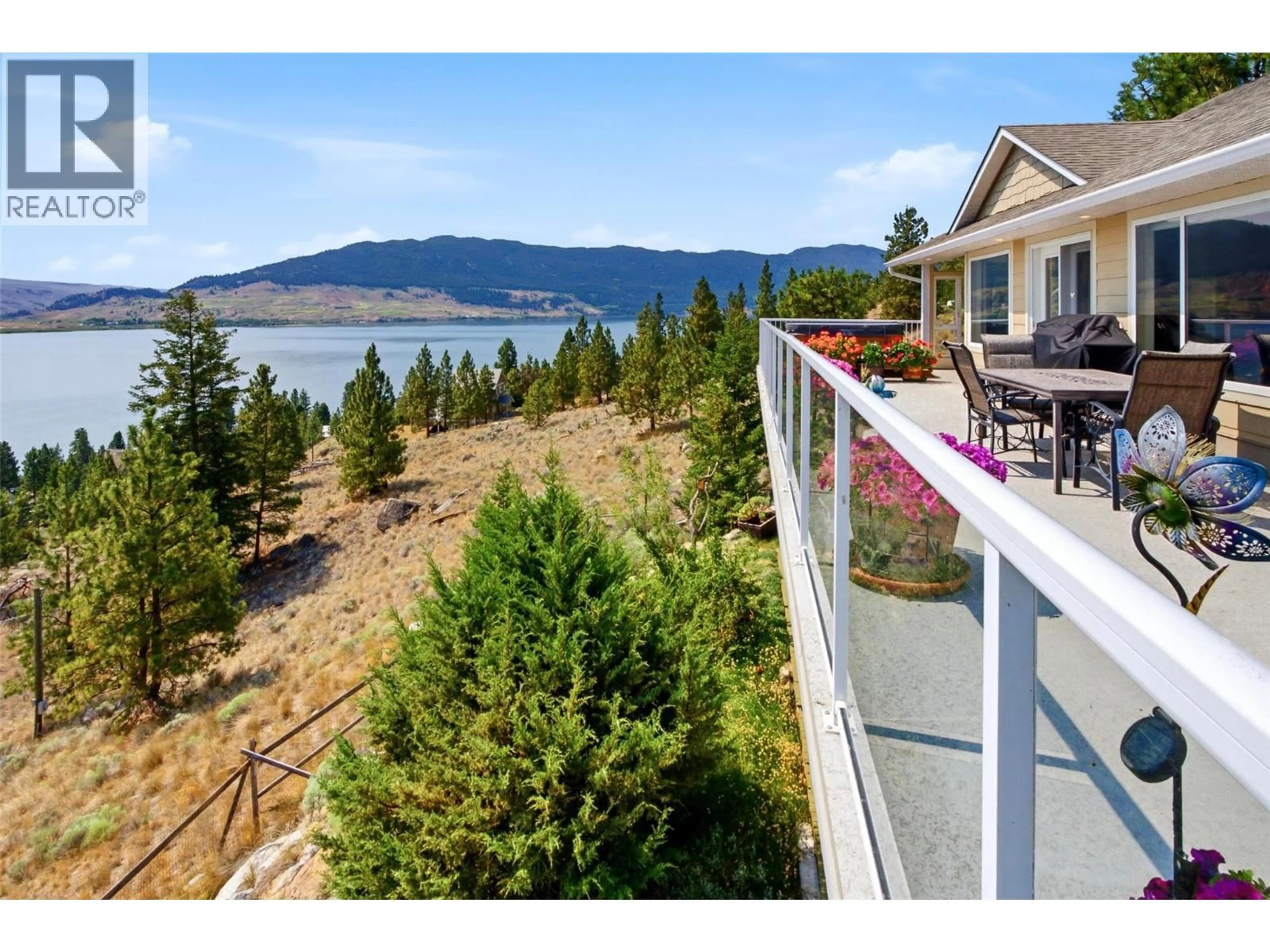 Patio, water/lake/river/ocean view for 6407 MONCK PARK ROAD, Merritt British Columbia V1K0A1