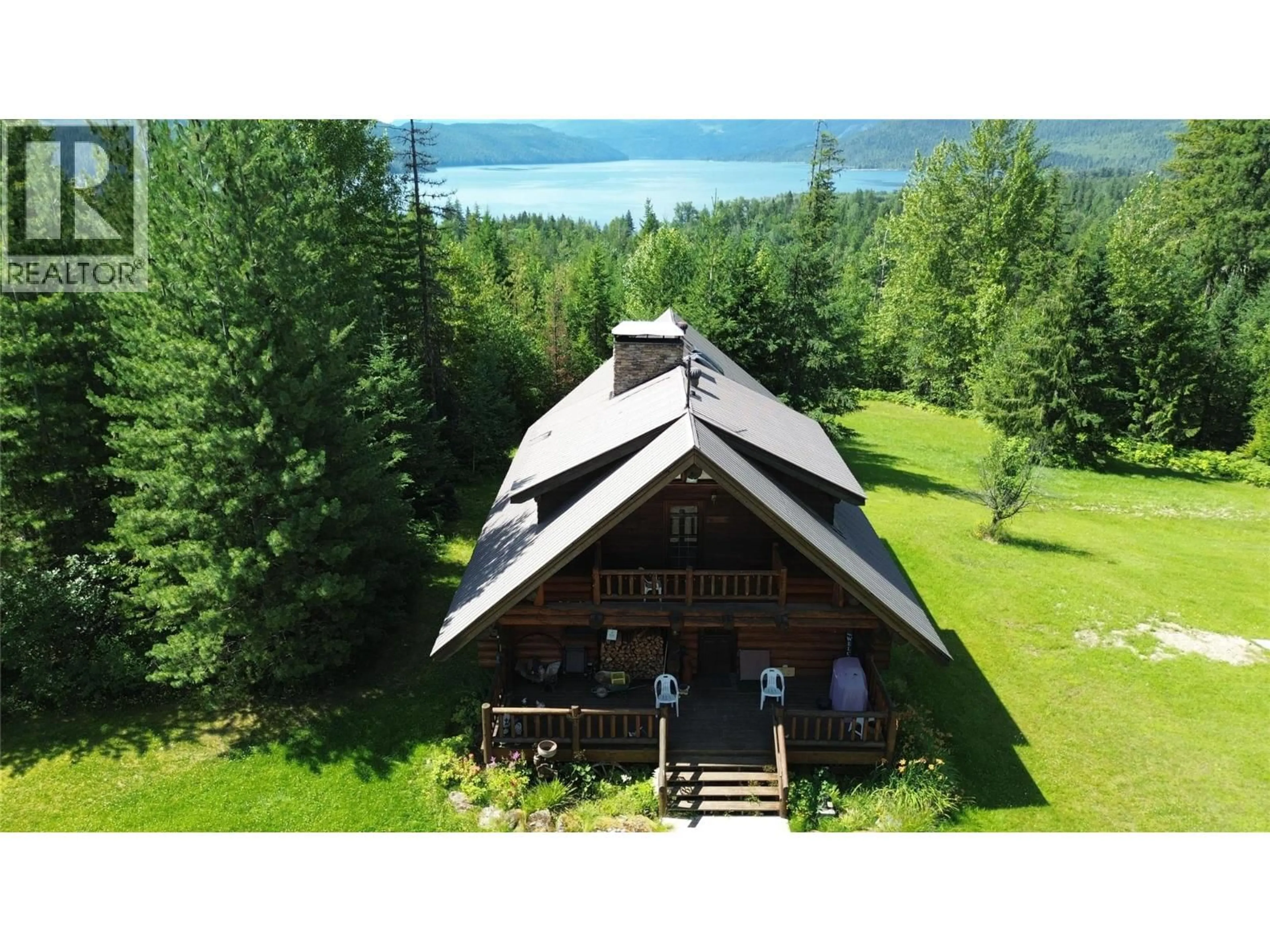 A pic from outside/outdoor area/front of a property/back of a property/a pic from drone, mountain view for 1361 HORNING ROAD, Seymour Arm British Columbia V0E1M0
