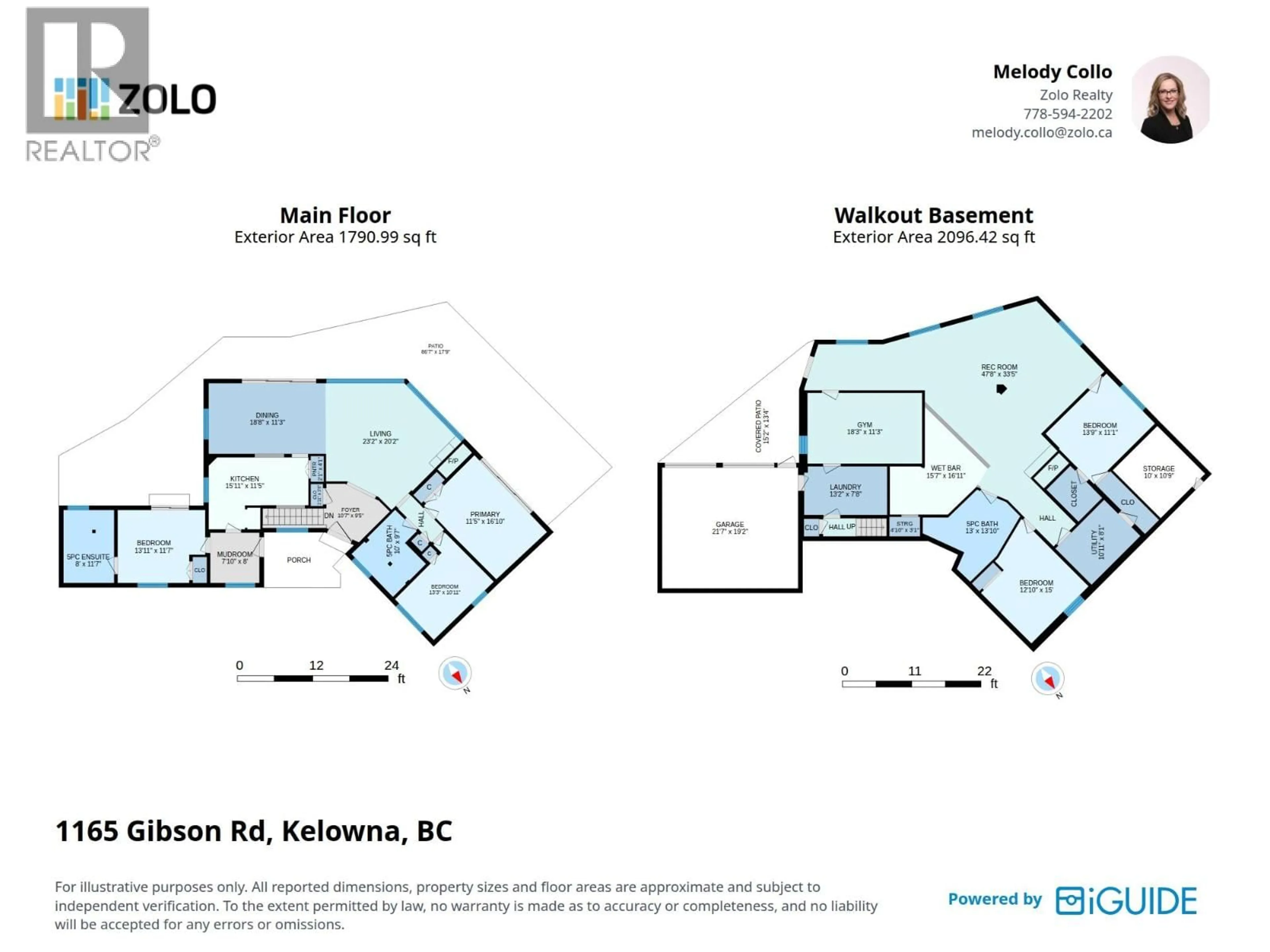 Floor plan for 1165 GIBSON ROAD, Kelowna British Columbia V1P1B7