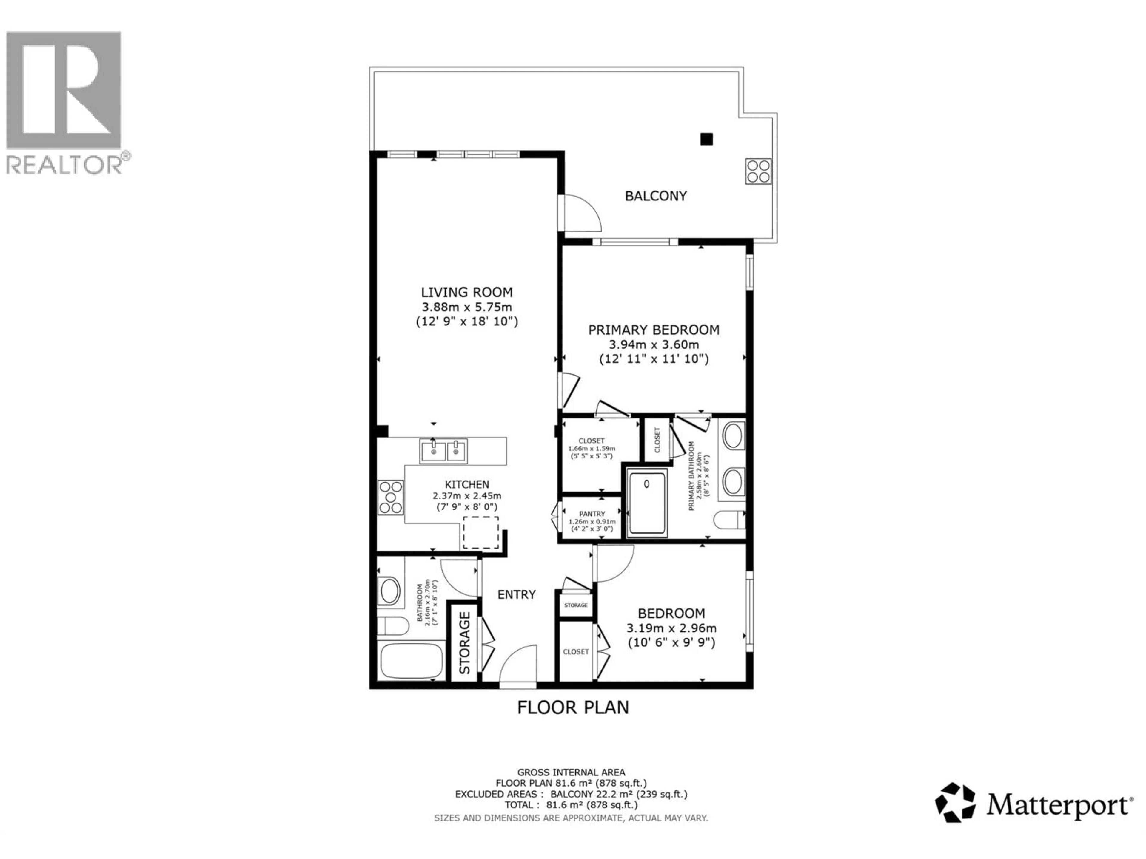 Floor plan for 215 - 710 VERNON STREET, Nelson British Columbia V1L4G2