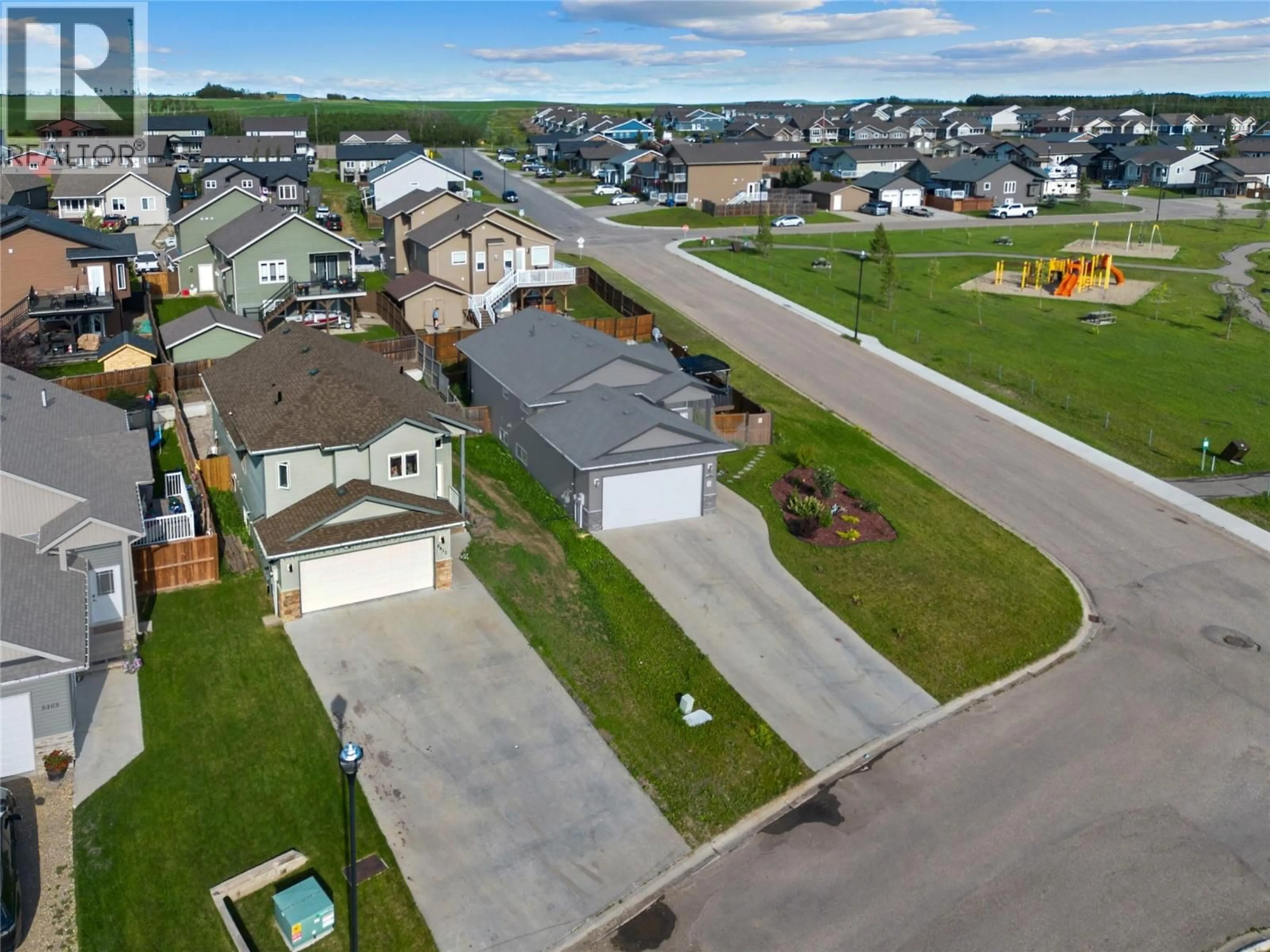 A pic from outside/outdoor area/front of a property/back of a property/a pic from drone, street for 8412 18A STREET, Dawson Creek British Columbia V1G0E2