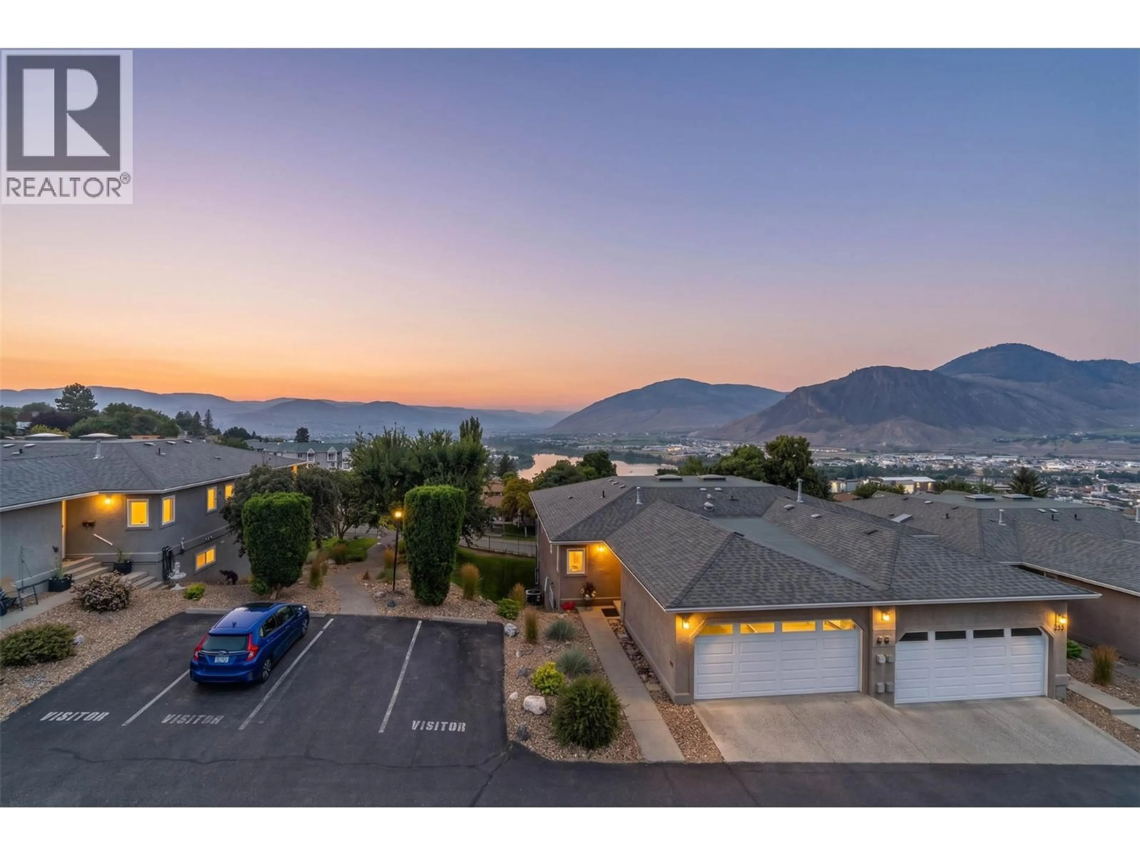 A pic from outside/outdoor area/front of a property/back of a property/a pic from drone, mountain view for 37 - 255 PEMBERTON TERRACE, Kamloops British Columbia V2C6R2