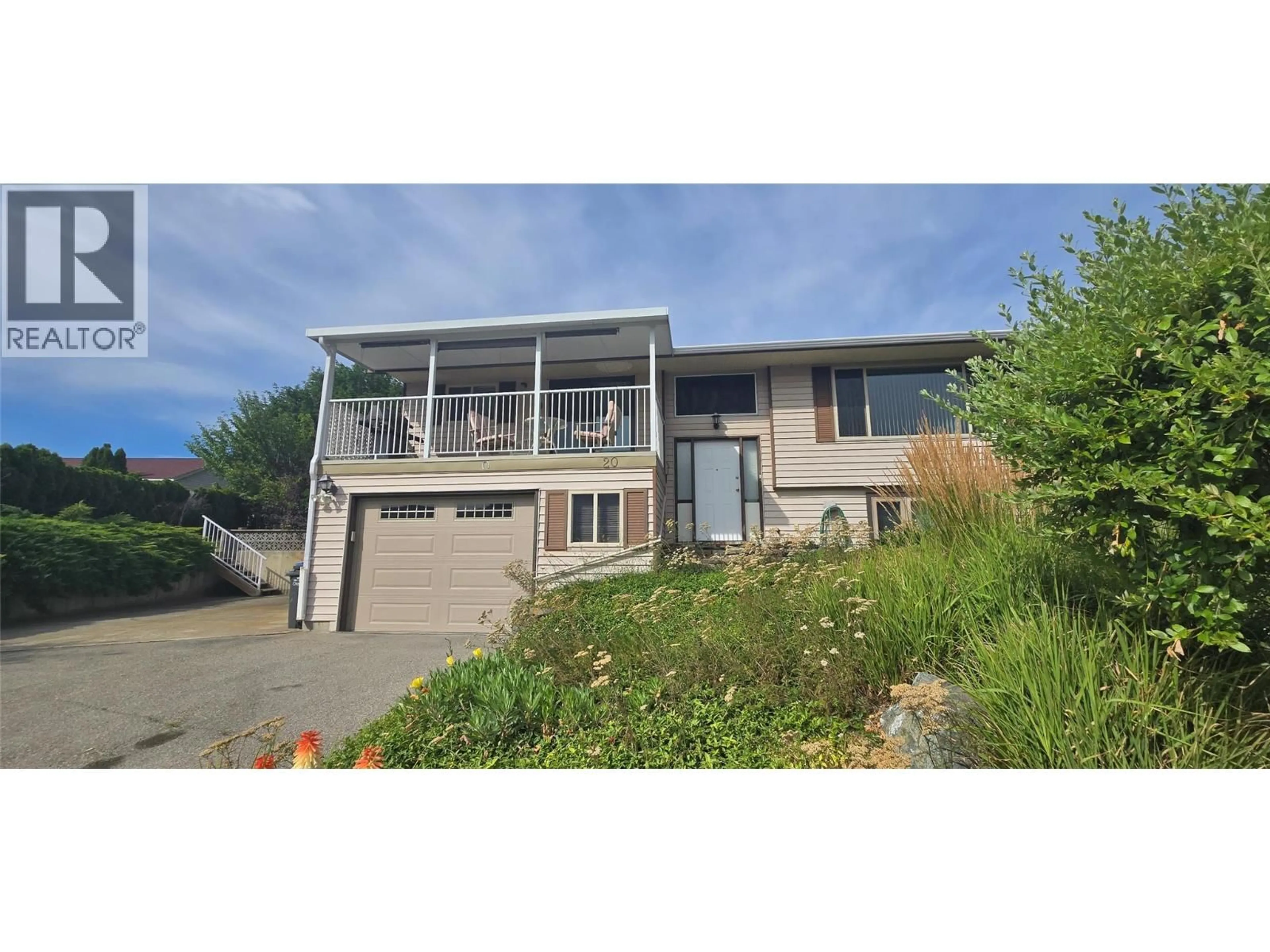 A pic from outside/outdoor area/front of a property/back of a property/a pic from drone, unknown for 20 SANTA ROSA PLACE, Osoyoos British Columbia V0H1V2