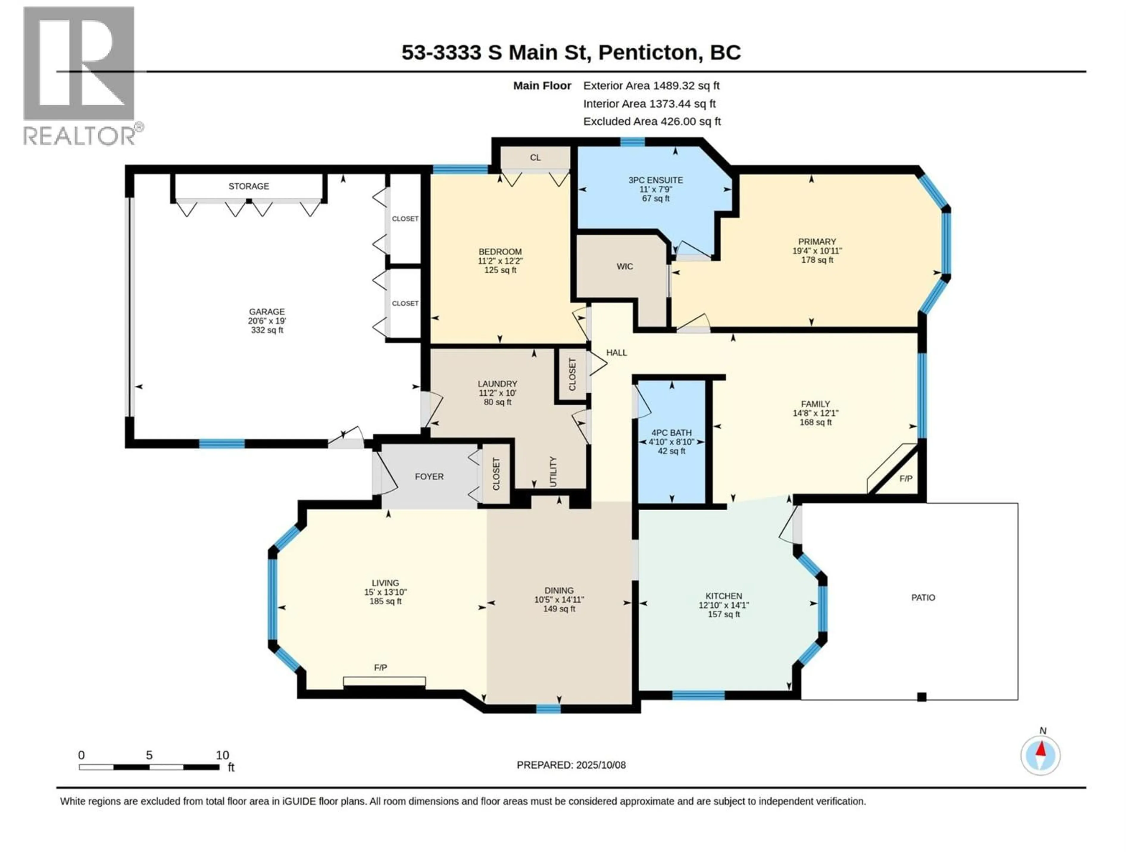 Floor plan for 53 - 3333 SOUTH MAIN STREET, Penticton British Columbia V2A8J8