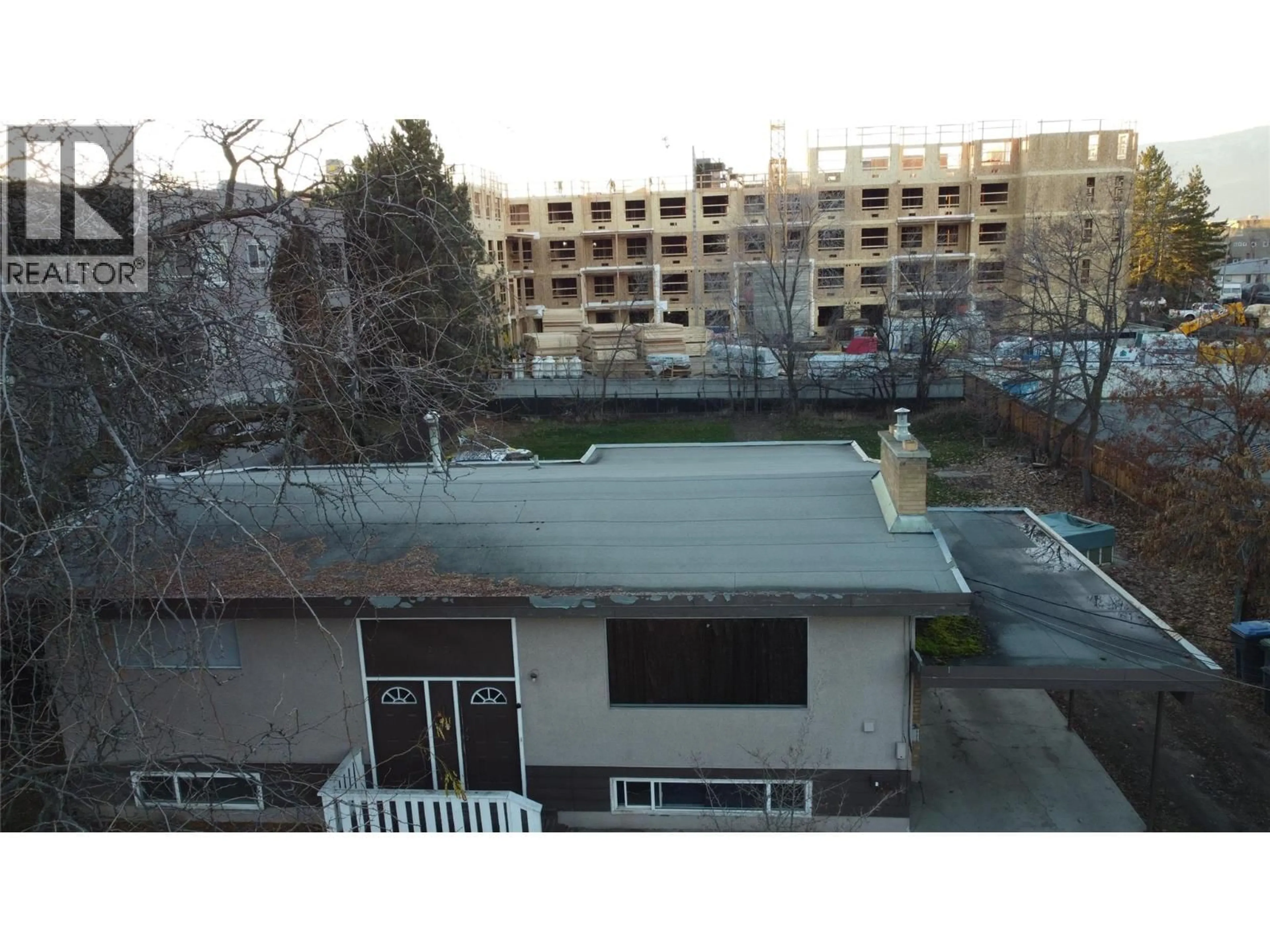 A pic from outside/outdoor area/front of a property/back of a property/a pic from drone, city buildings view from balcony for 2110 VASILE ROAD, Kelowna British Columbia V1Y6H5