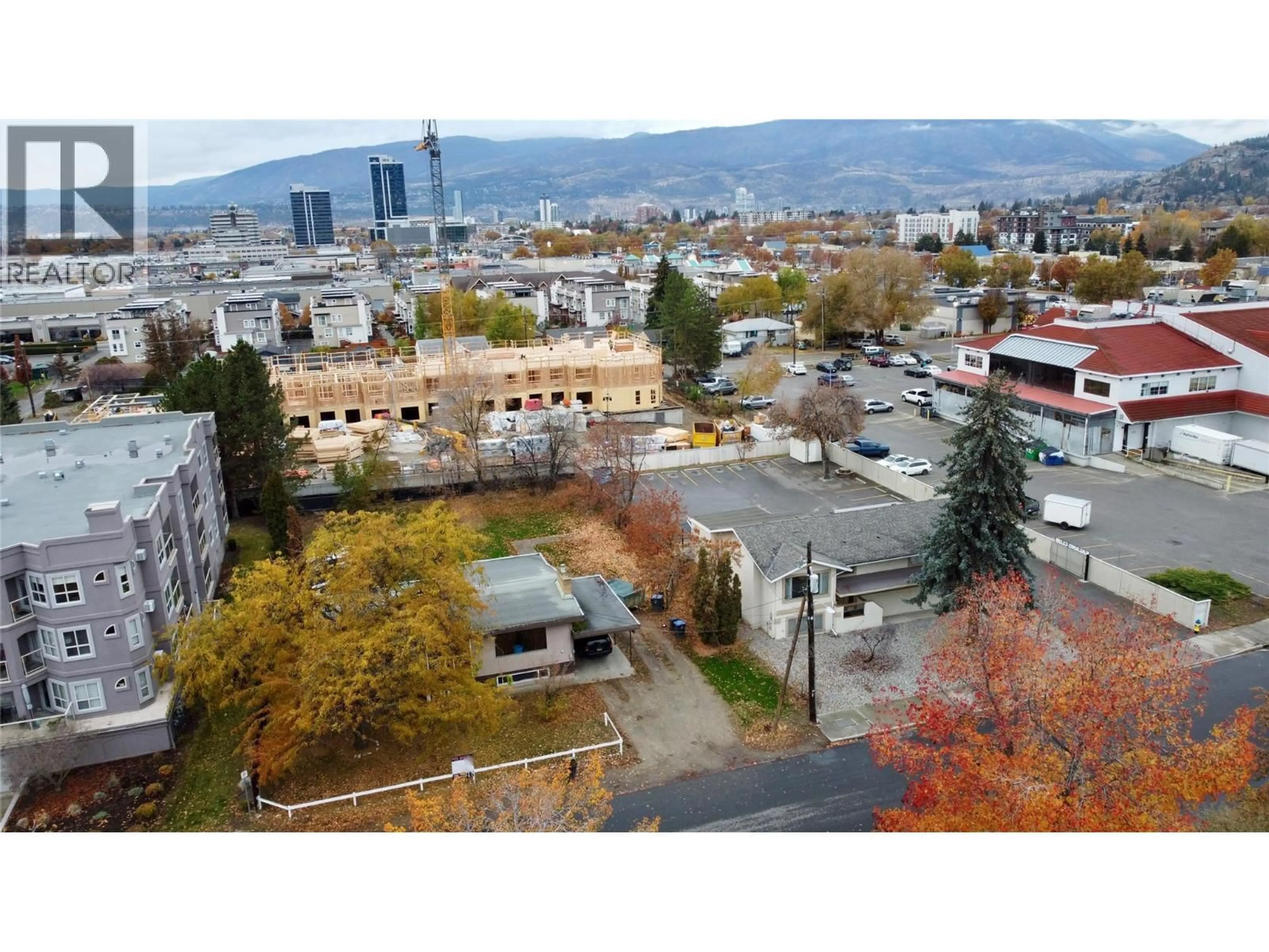 A pic from outside/outdoor area/front of a property/back of a property/a pic from drone, city buildings view from balcony for 2110 VASILE ROAD, Kelowna British Columbia V1Y6H5