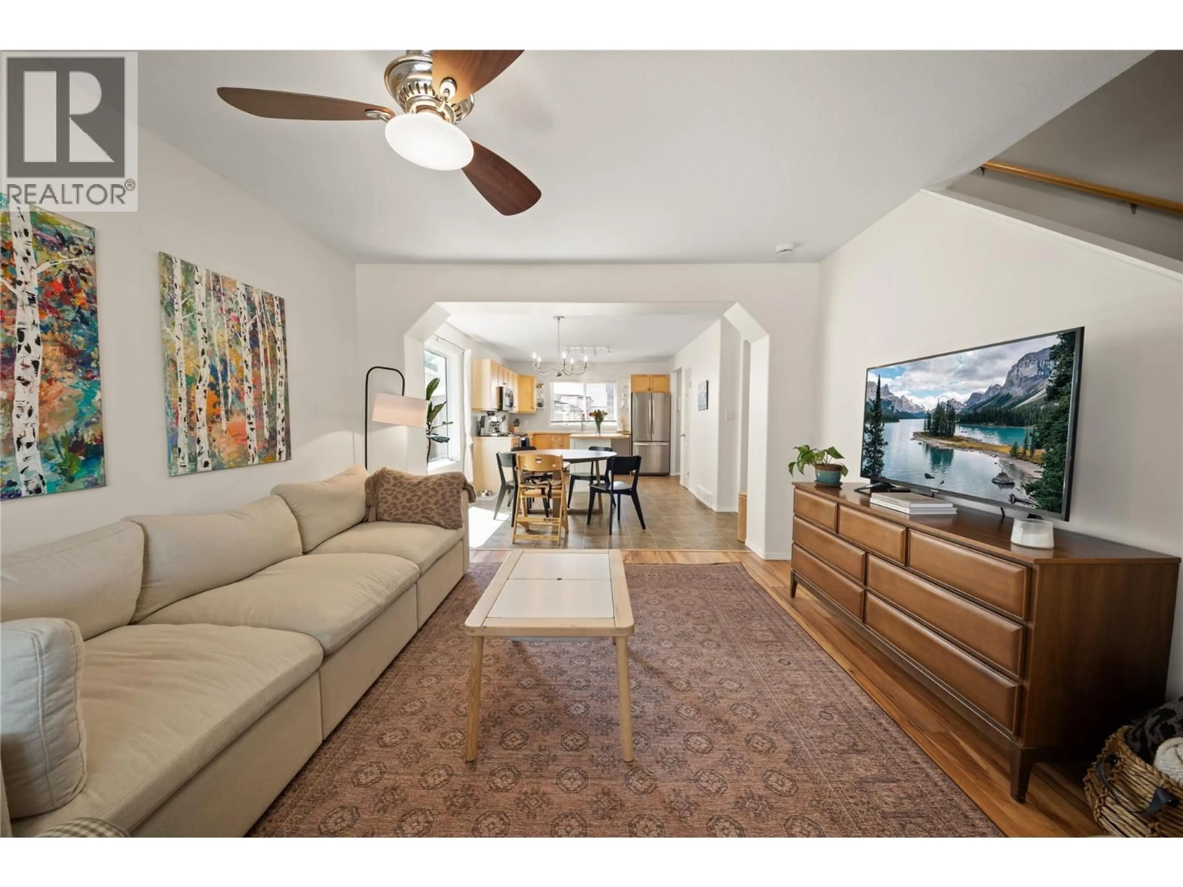 Living room with furniture, wood/laminate floor for 2206 13TH AVENUE, Invermere British Columbia V0A1K4