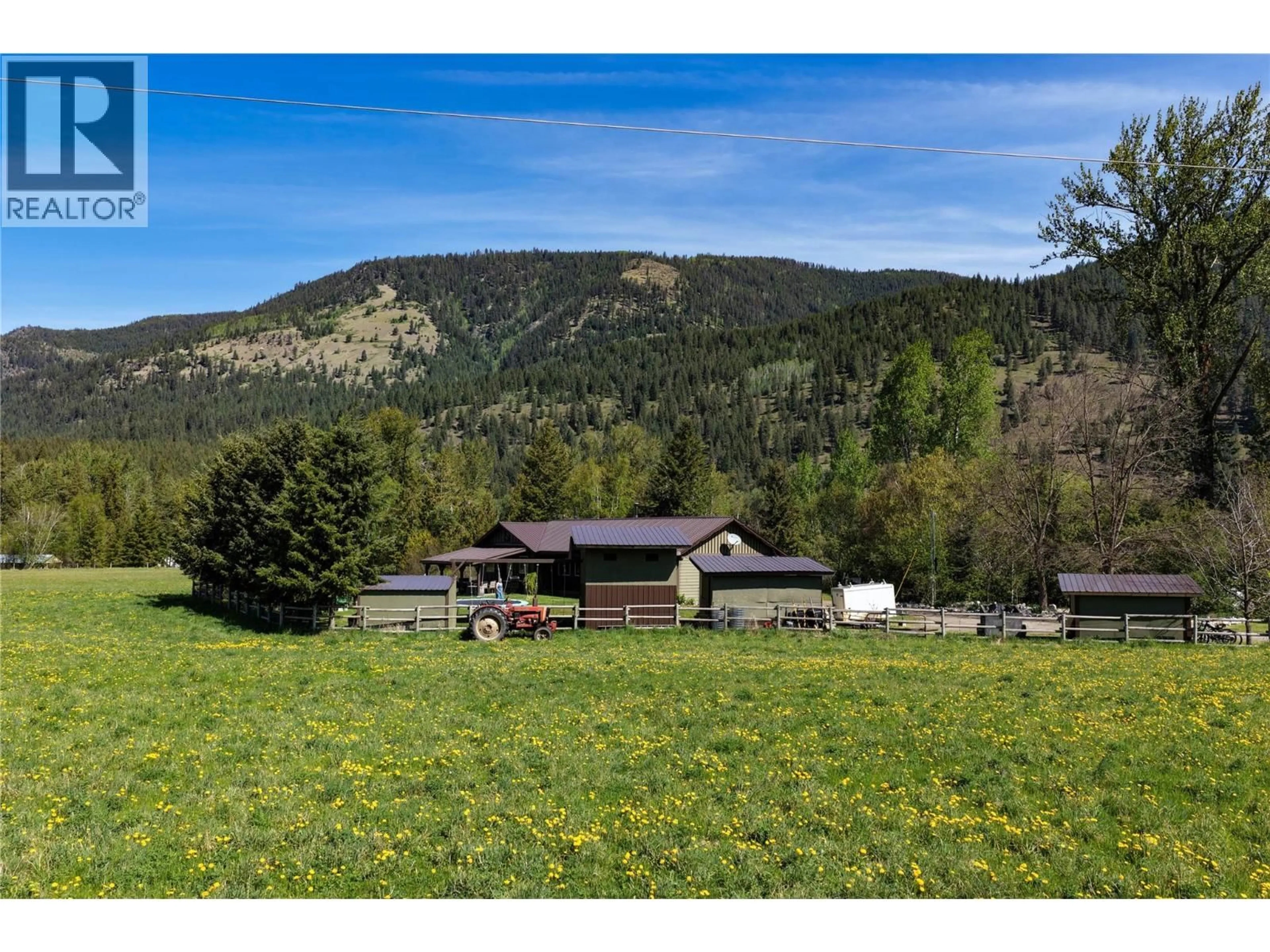 A pic from outside/outdoor area/front of a property/back of a property/a pic from drone, mountain view for 26 BYERS ROAD, Cherryville British Columbia V0E2G1