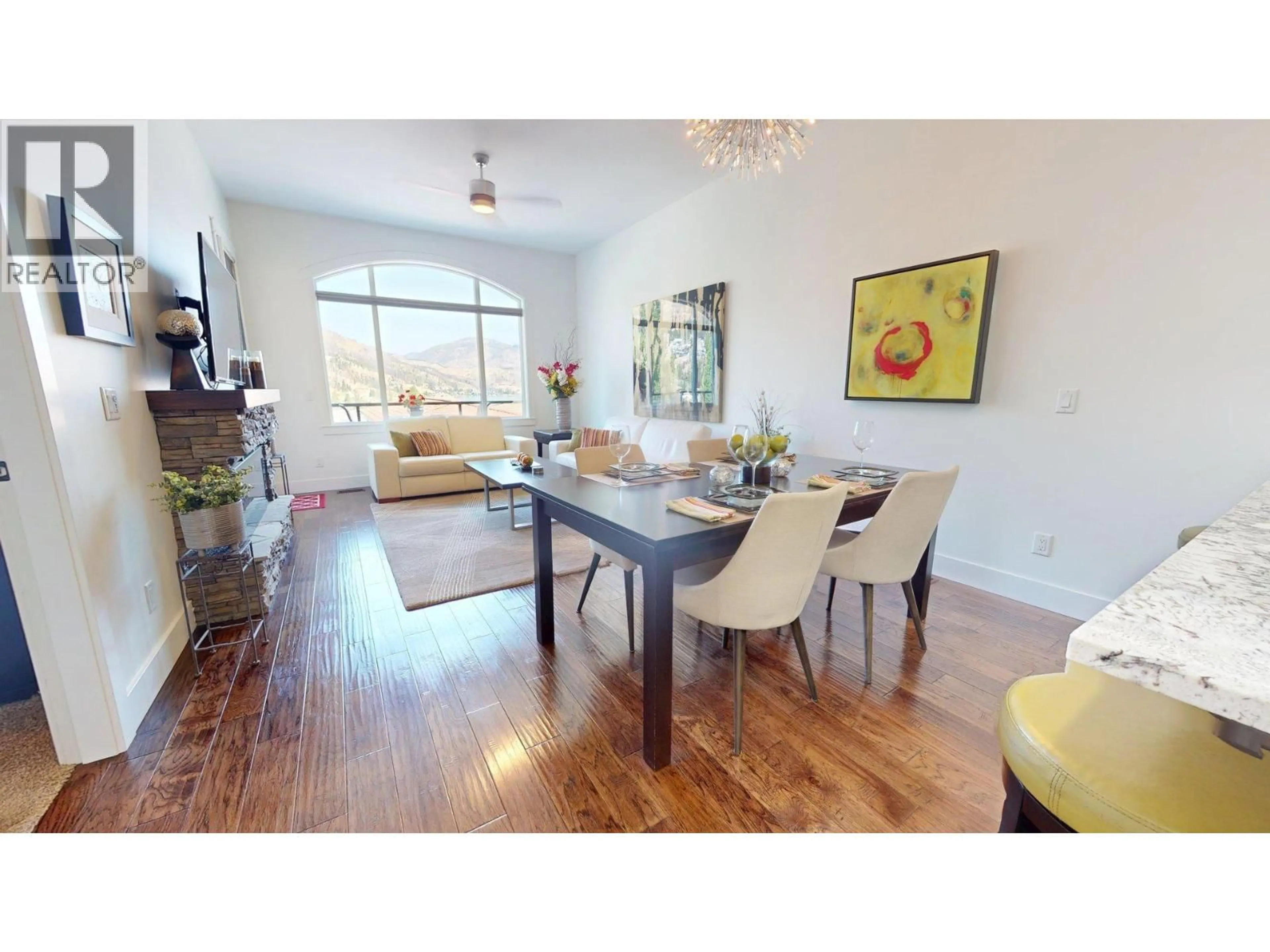 Dining room, wood/laminate floor for 1696 LAKE VISTA ROAD, Kelowna British Columbia V1Z4E1