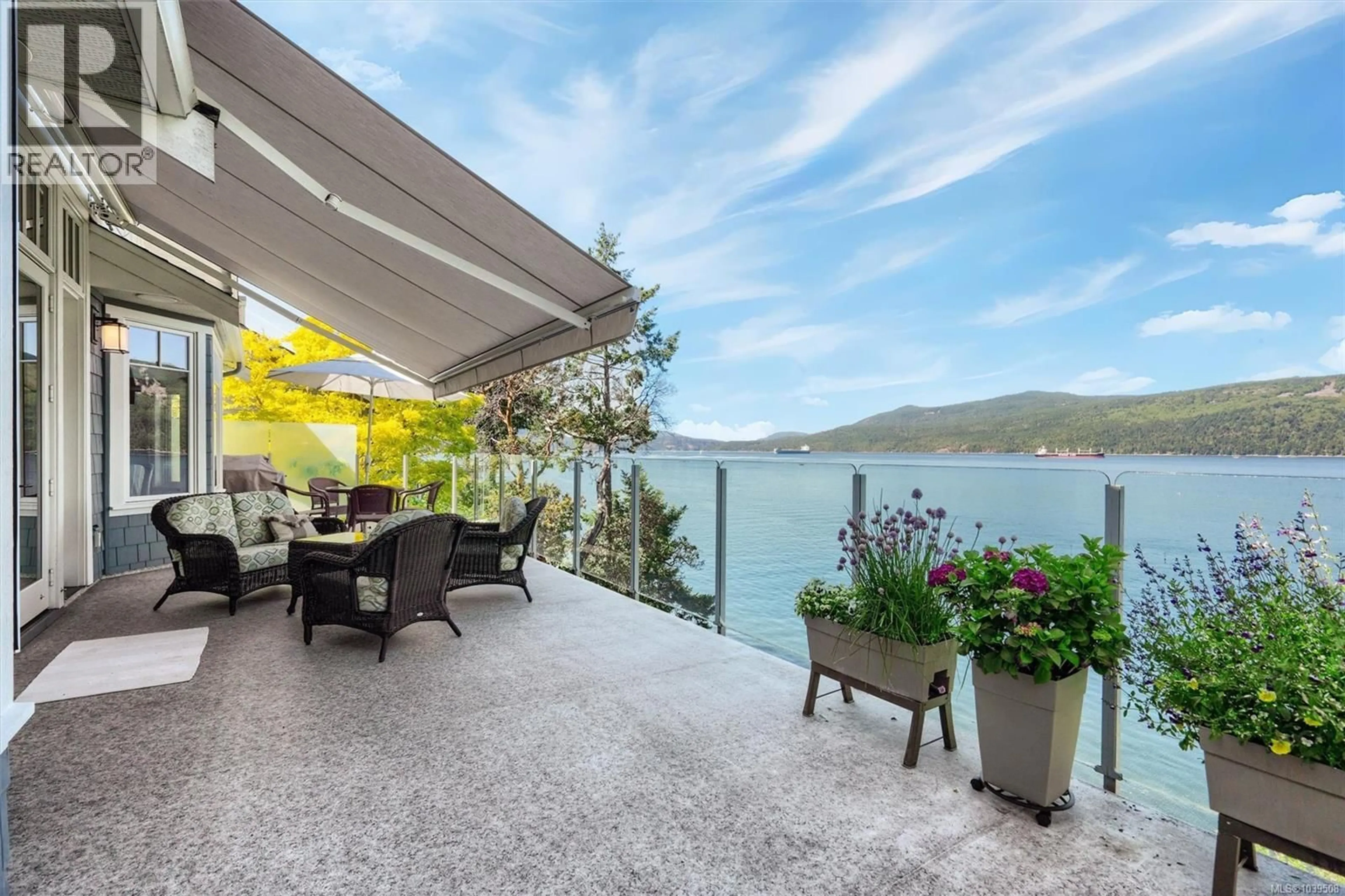 Patio, water/lake/river/ocean view for 221 MARINE DRIVE, Cobble Hill British Columbia V0R1L1